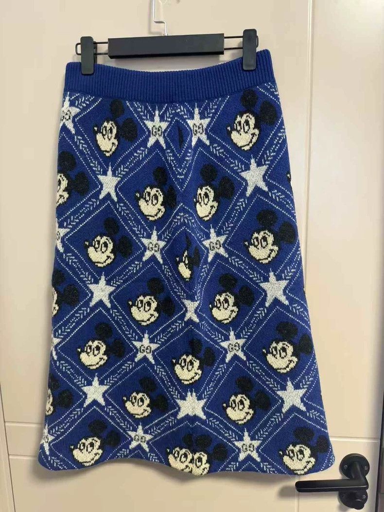 Gucci Gucci Disney Mickey Mouse Star Skirt-2505 Size 39" - 2 Thumbnail