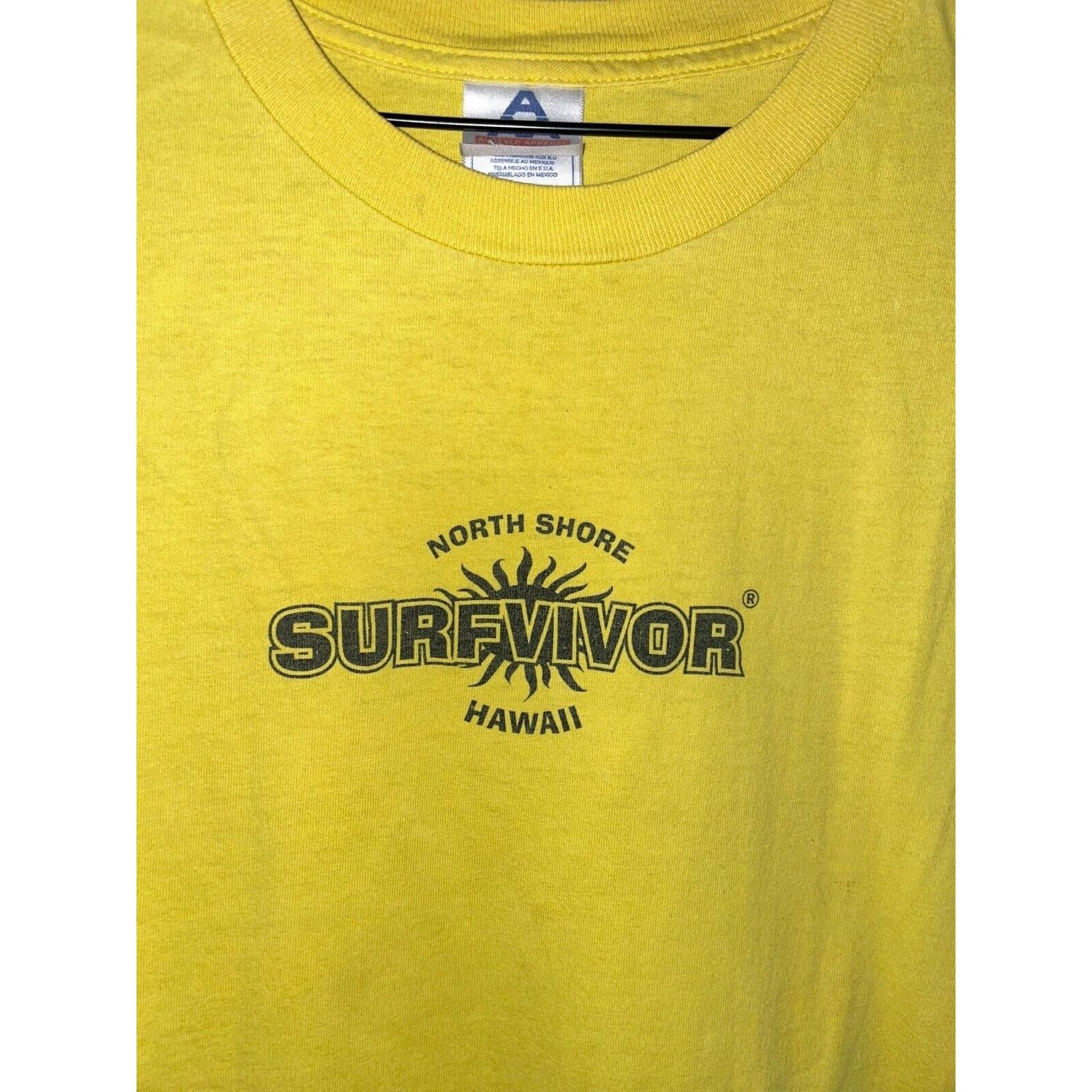 Alstyle Vintage North Shore Hawaii Shirt Surfvivor Tee 2000s L Large Size US L / EU 52-54 / 3 - 2 Thumbnail