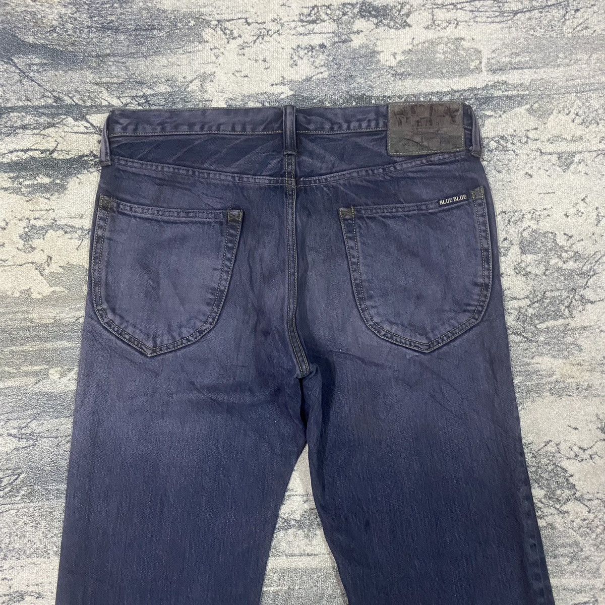 14th Addiction × Blue Blue Japan × Japanese Brand Vintage Blue Blue Japan Pacthwork Denim Jeans Size US 32 / EU 48 - 10 Thumbnail