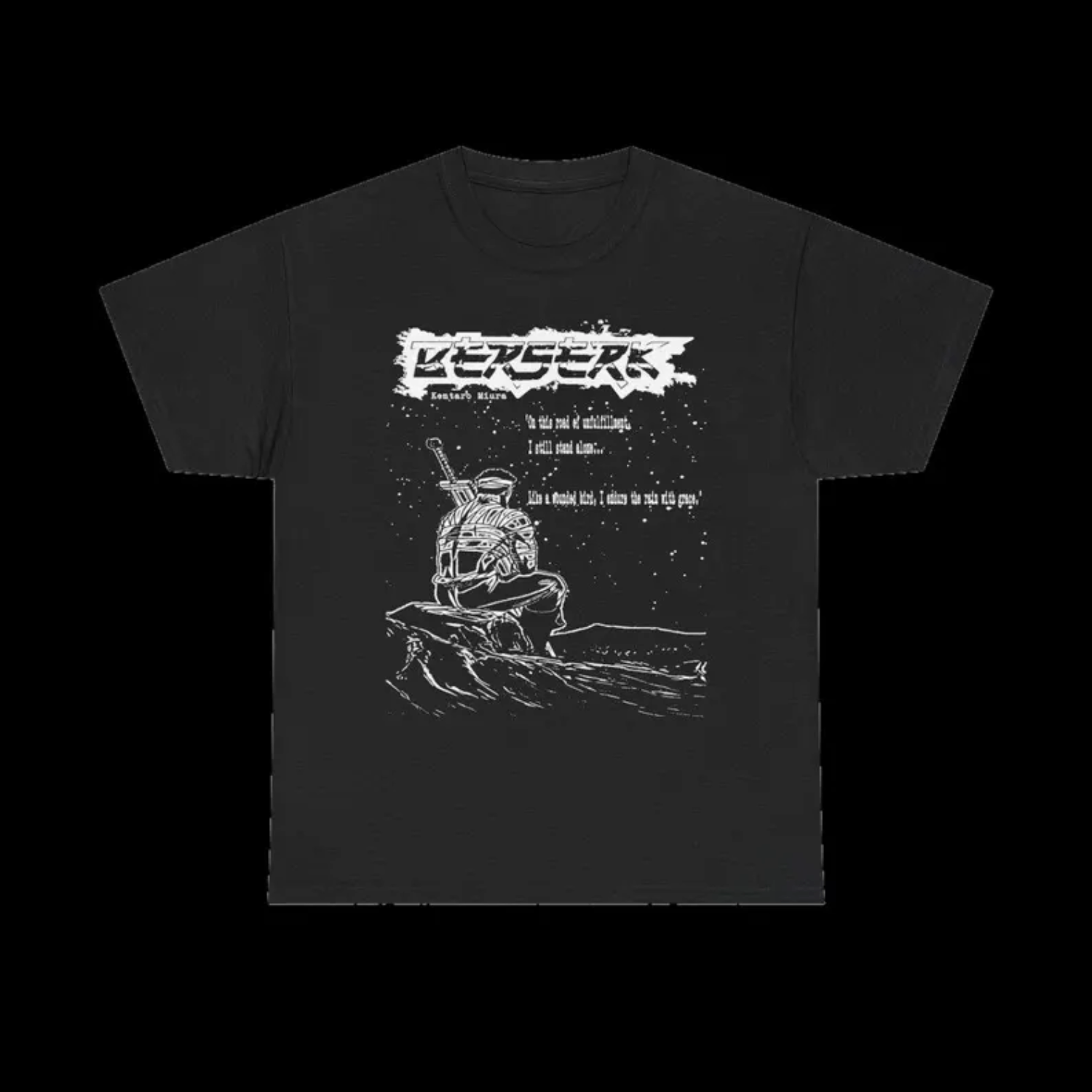 Vintage Berserk "Road" T-Shirt, Dark Shirt, Fantasy Shirt Size US L / EU 52-54 / 3 - 1 Thumbnail