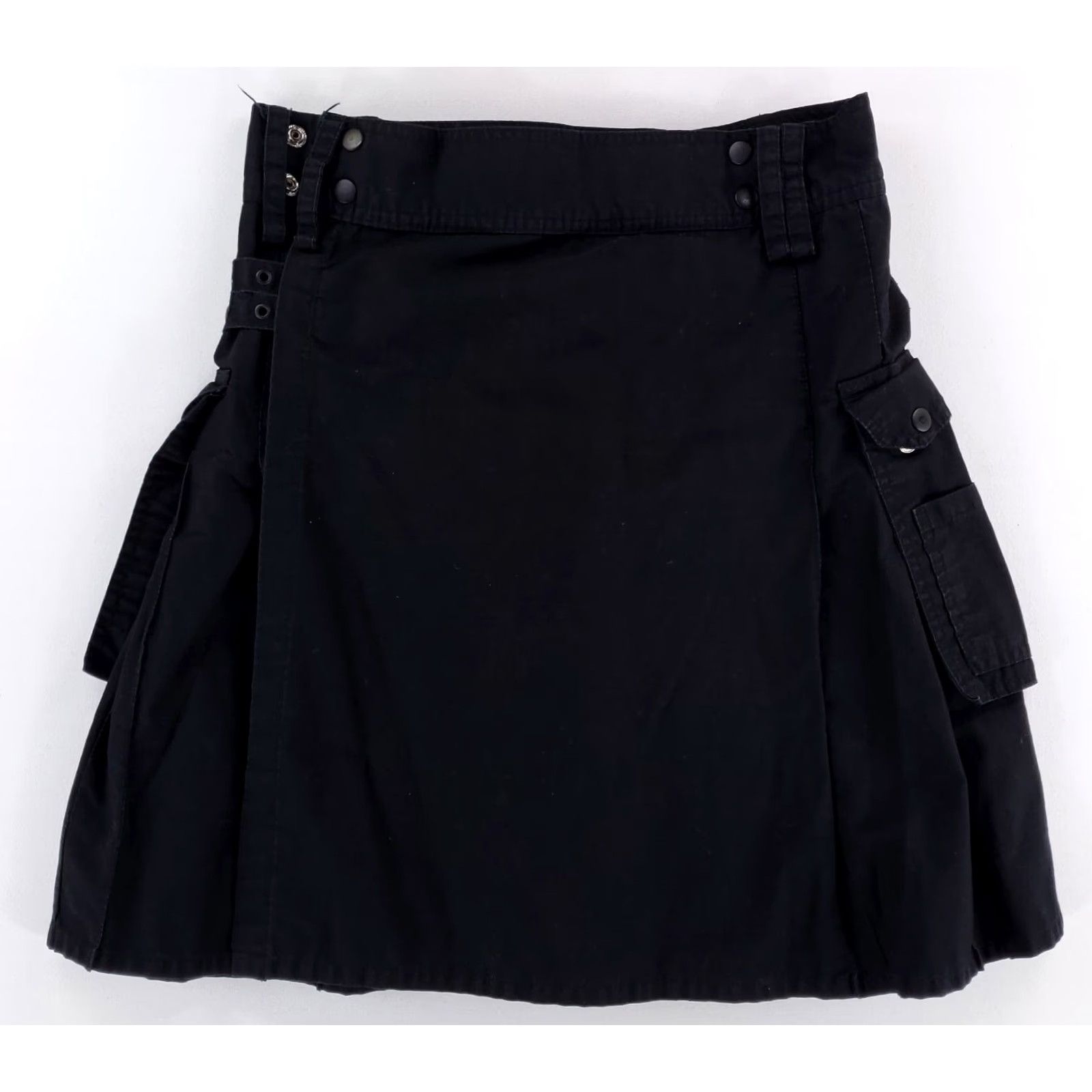 Vintage VINTAGE Scottish Highlands Utility Kilt Cargo Pocket Black Mens 34 (33 Actual) Mens Size ONE SIZE - 2 Thumbnail