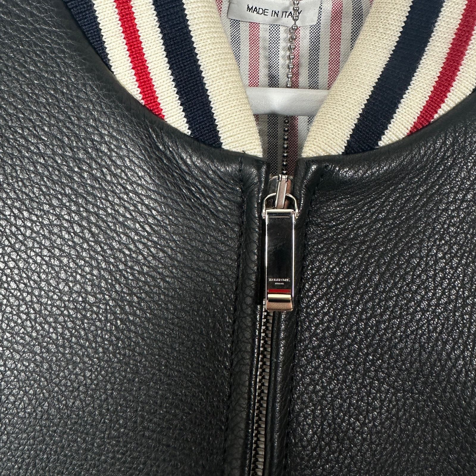 Thom Browne Thom Browne Deerskin Leather Varsity Jacket Size 1 Size US S / EU 44-46 / 1 - 4 Thumbnail