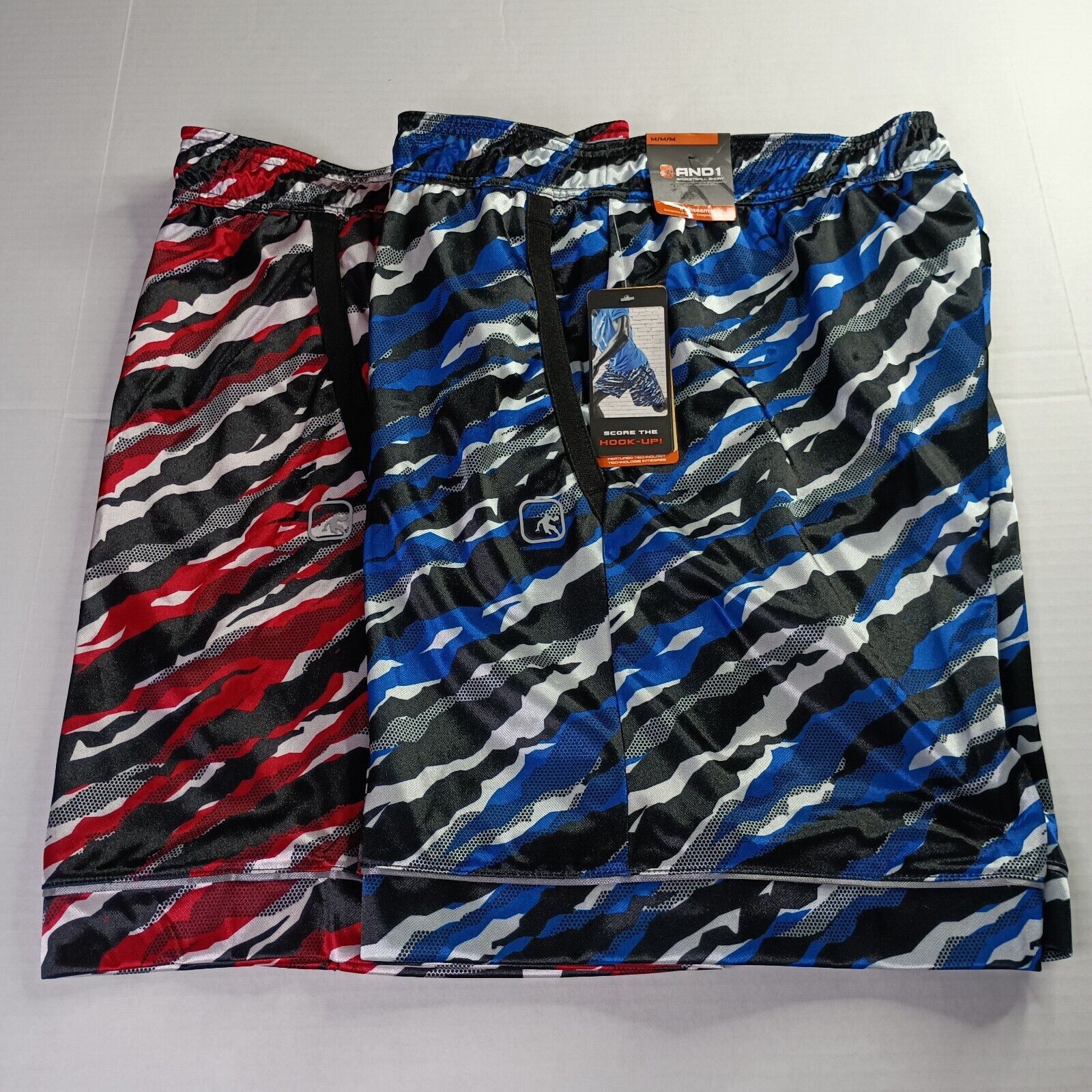 & Other Stories 2 AND1 Offense Shorts Men’s M Red Gray Blue Black 8" Inseam Size US 32 / EU 48 - 1 Thumbnail