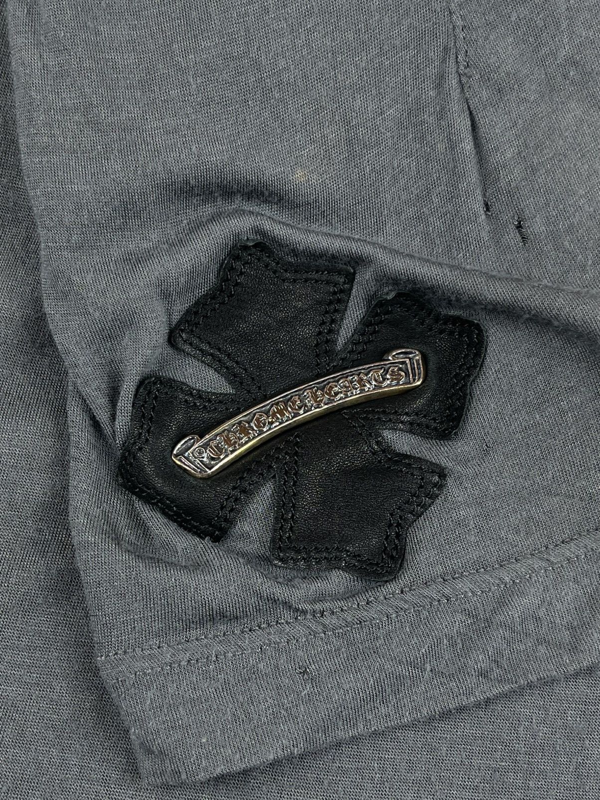 Chrome Hearts Chrome Hearts Silver Leather Patch Plus Thin Silk Hoodie Size XS / US 0-2 / IT 36-38 - 6 Thumbnail