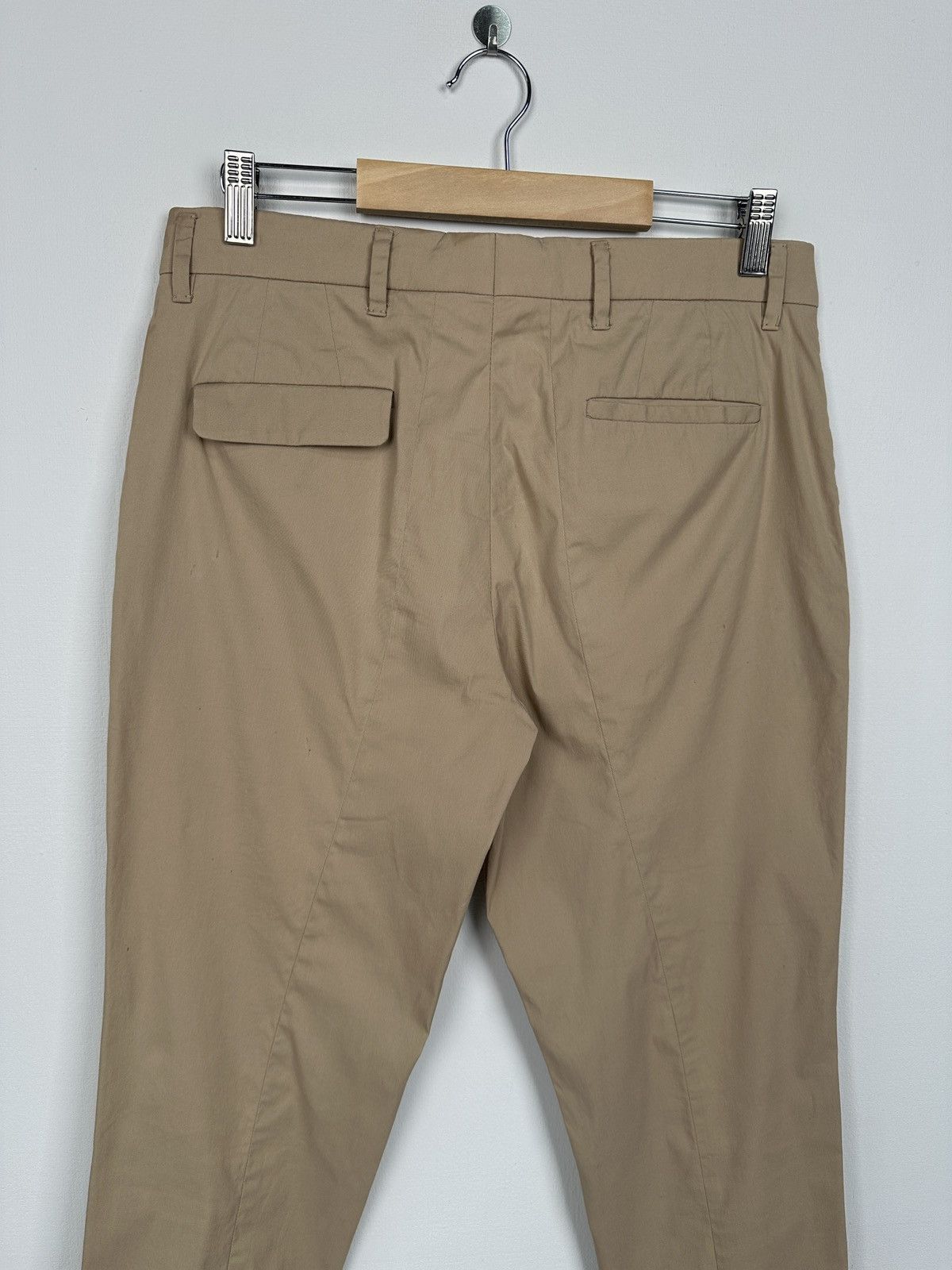 Miu Miu MIU MIU Women’s Beige Cotton Blend Crop Trousers Chino Pants Size 27" / US 4 / IT 40 - 5 Thumbnail