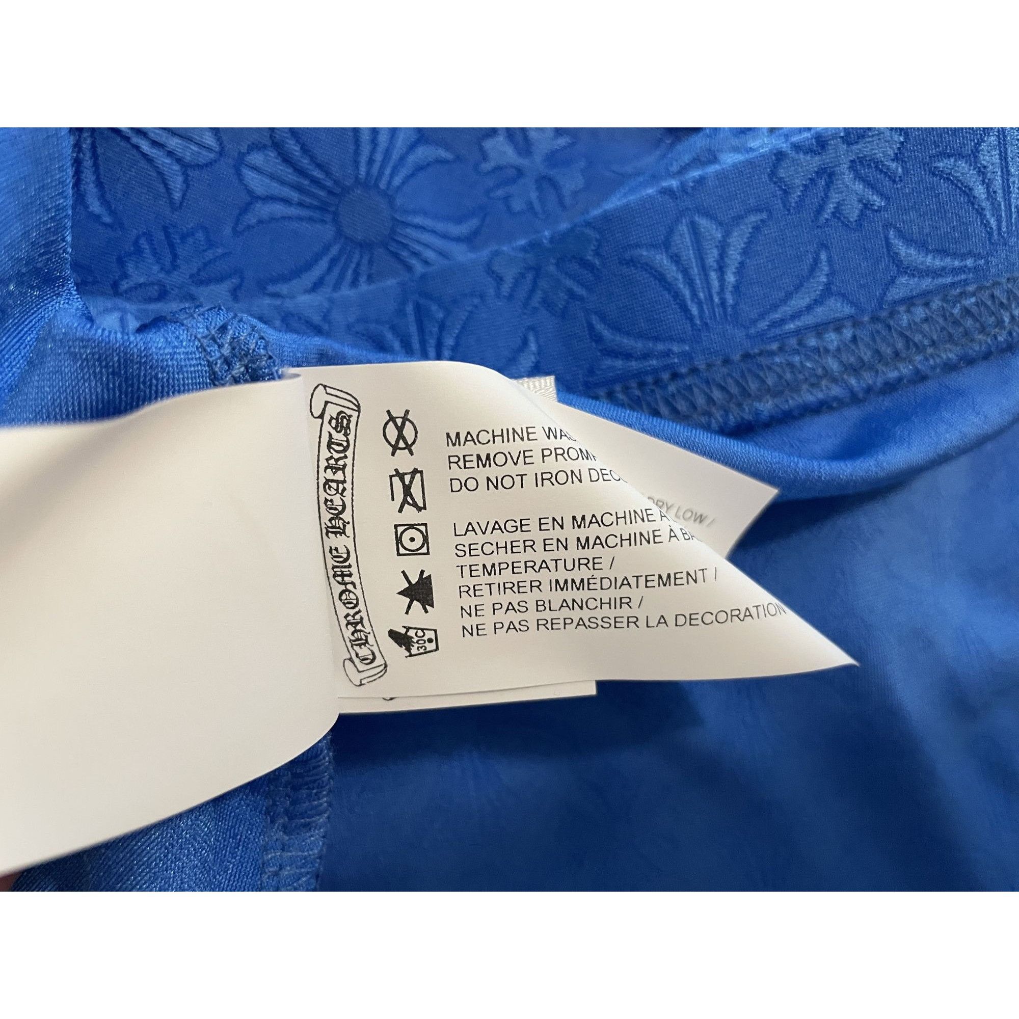 Chrome Hearts Chrome Hearts Blue Embossed Cross Pattern Short Size US 38 / EU 54 - 10 Thumbnail