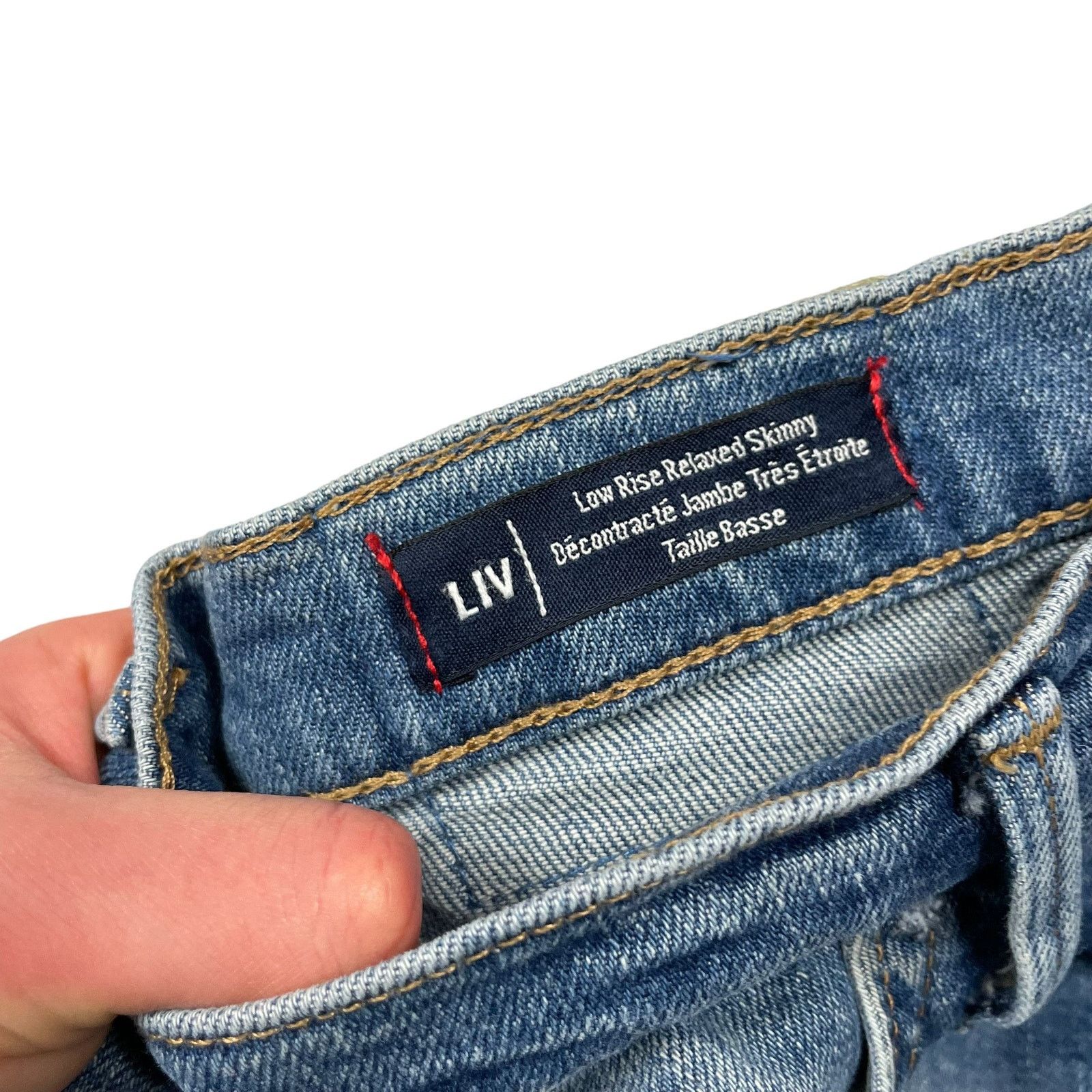 True Religion True Religion LIV Women Blue Low Rise Relaxed Skinny Jean 29 Size 29" - 8 Thumbnail
