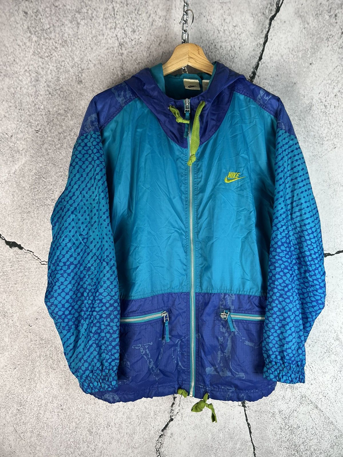 Nike Vintage Y2K Nike Nylon Drill Small Swoosh Tracksuit Set Size US S / EU 44-46 / 1 - 2 Thumbnail