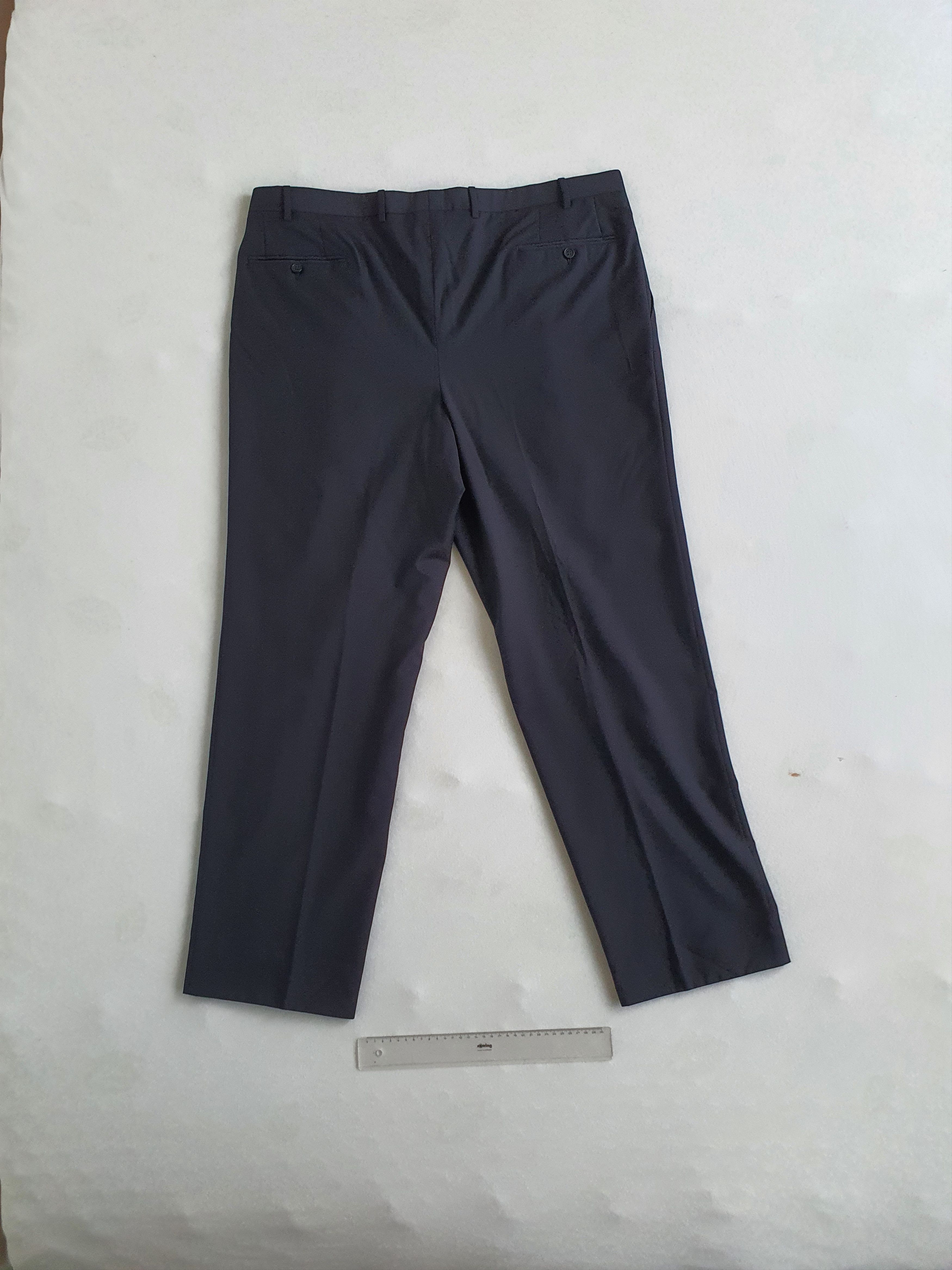 Canali Tailored Dress Pants - Navy, Pleated, Classic Fit - Sz EU 58 Size 42R - 2 Thumbnail