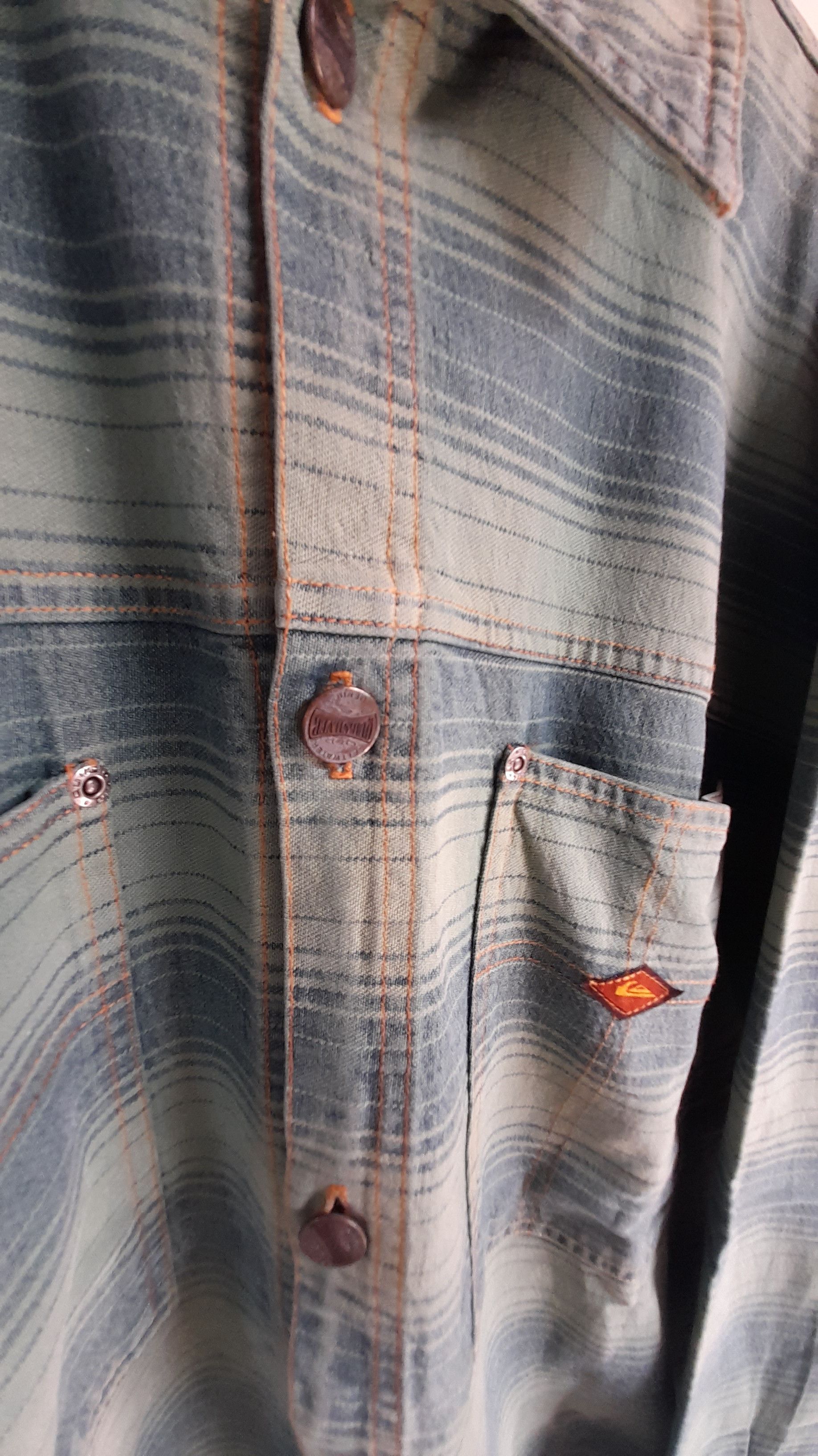 Quiksilver Vintage Quiksilver Saltwater Denim Buttons Up Size US XL / EU 56 / 4 - 6 Thumbnail