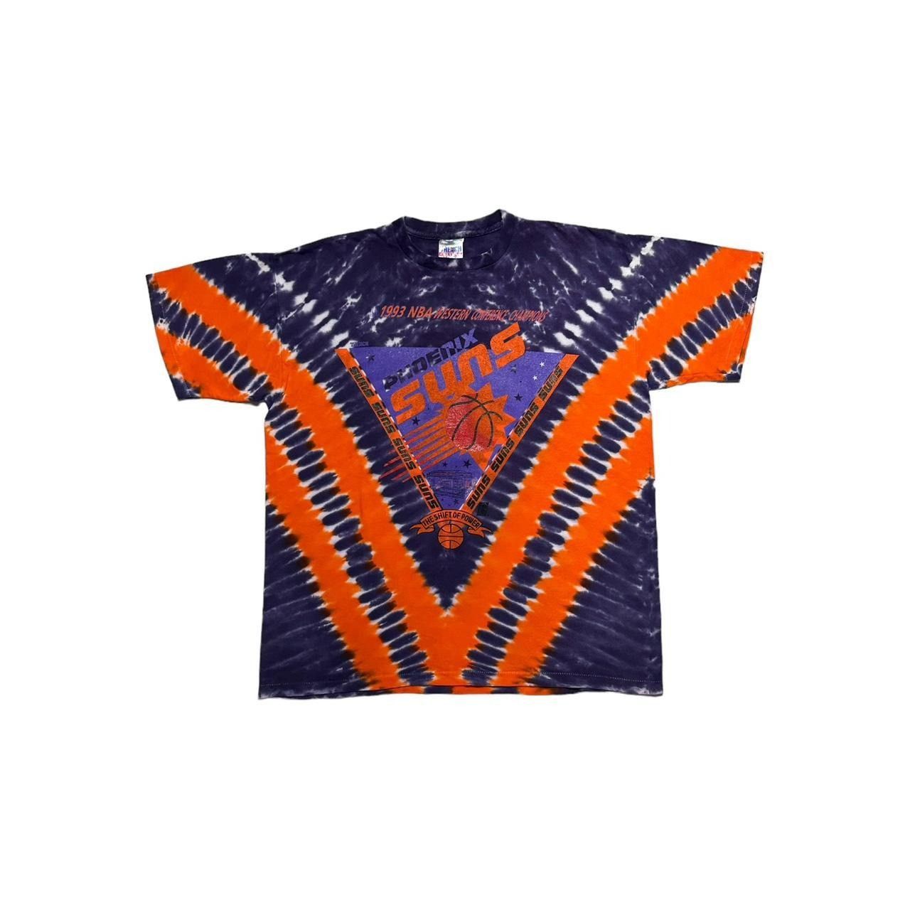 NBA × Vintage Vintage Phoenix Suns 1993 Reverse Tie-Dye Trench T-Shirt Size US XL / EU 56 / 4 - 1 Thumbnail
