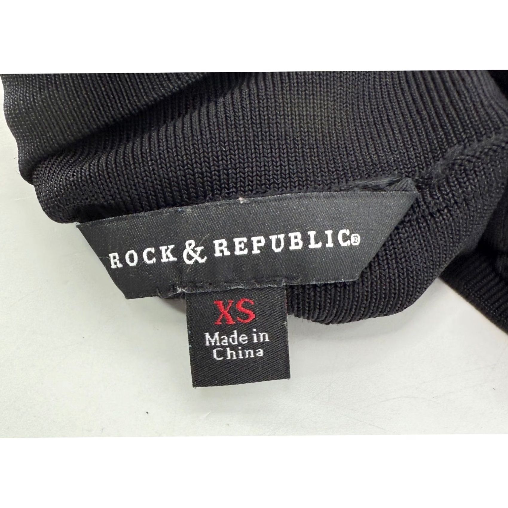Vintage VINTAGE Rock Republic Skirt Womens XS Black Bandage Mini Knee Length High Rise Stretch Spandex Knit Casual Party/Cocktail Womens XS Size 26" / US 2 / IT 38 - 3 Thumbnail