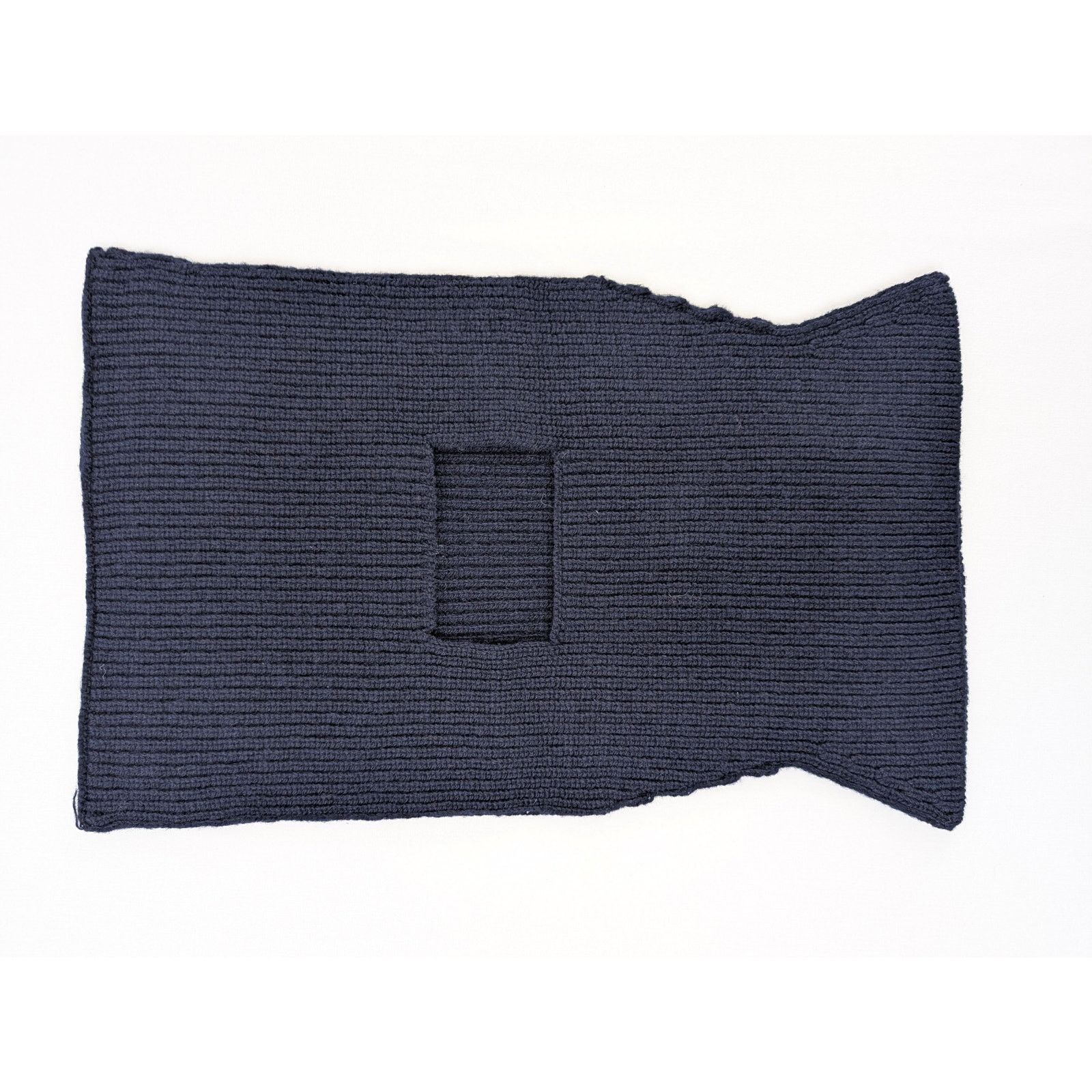 Maison Margiela o1rshd1 Size: M / Ribbed Balaclava Scarf in Navy Blue Size ONE SIZE - 2 Thumbnail