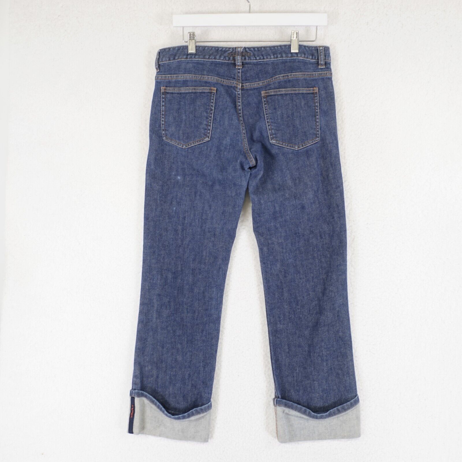 Banana Republic Banana Republic Blue Denim Jeans Size 12 Rolled Up Ankle 33/ Size 34" / US 12 / IT 48 - 5 Thumbnail