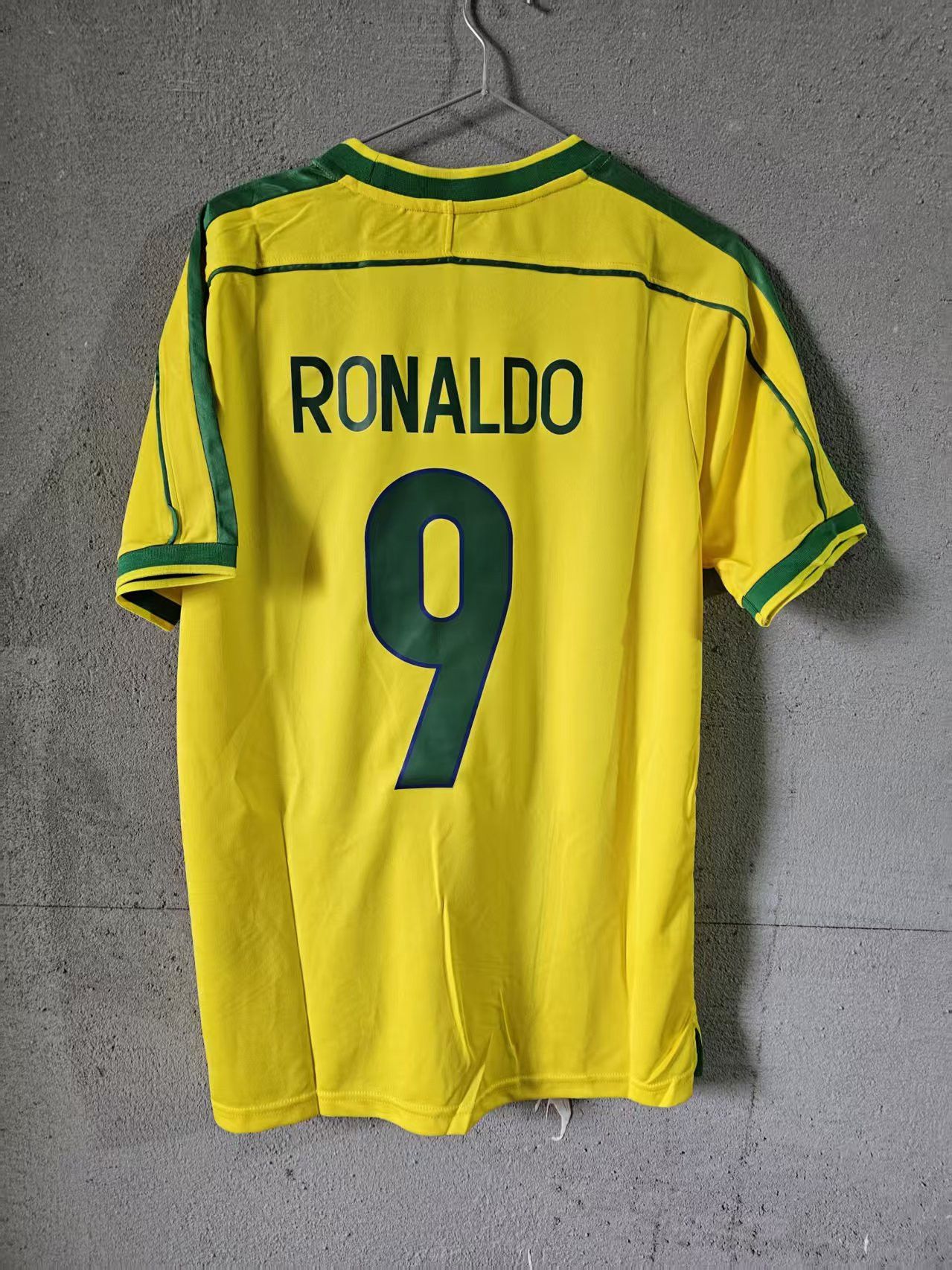 Other 1998 Brazil #9 Ronaldo Jersey Home Size US XL / EU 56 / 4 - 2 Thumbnail