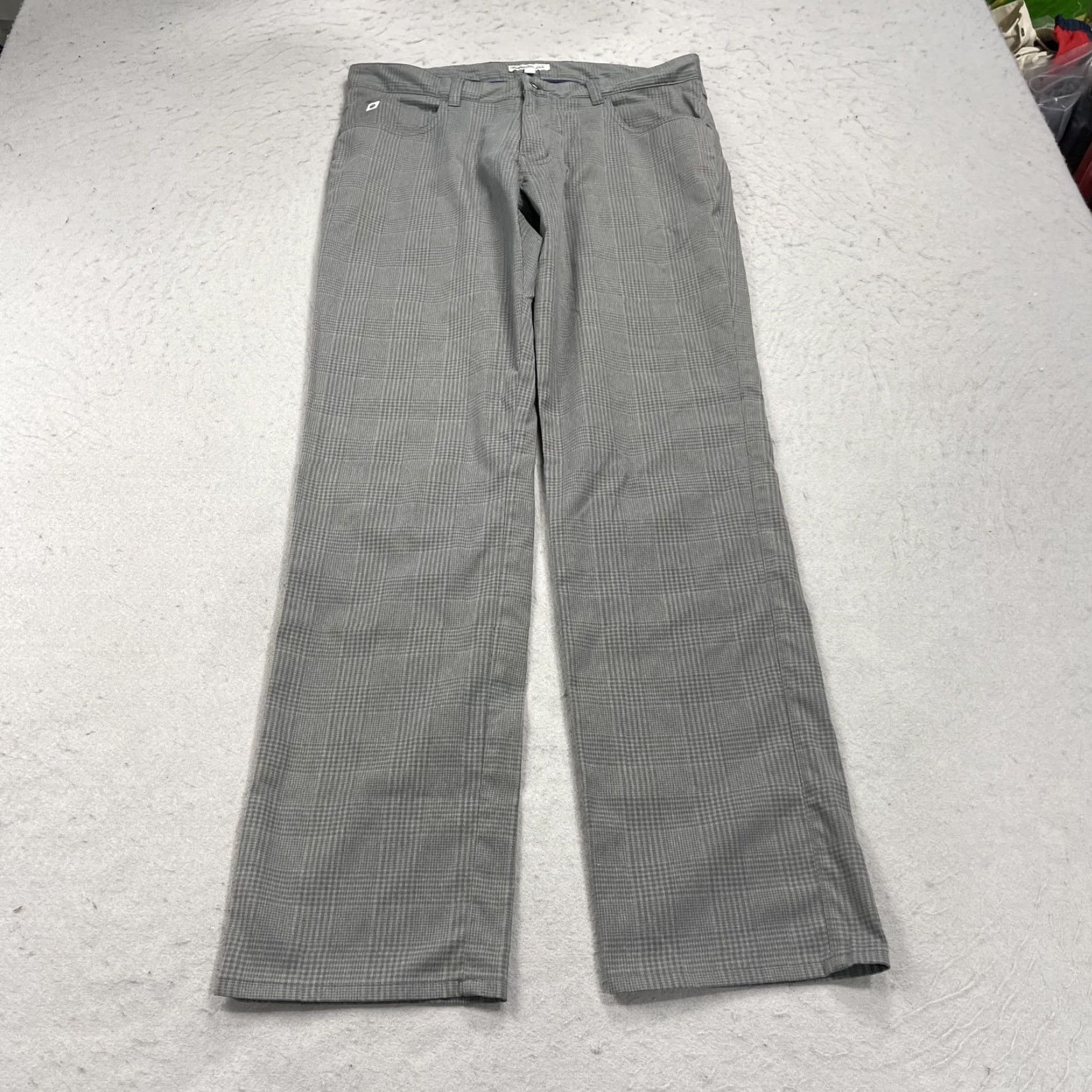 Peter Millar Peter Millar Golf Pants Mens 32x32 Gray Plaid Five Pocket Performance Crown Shirt? Size US 32 / EU 48 - 2 Thumbnail