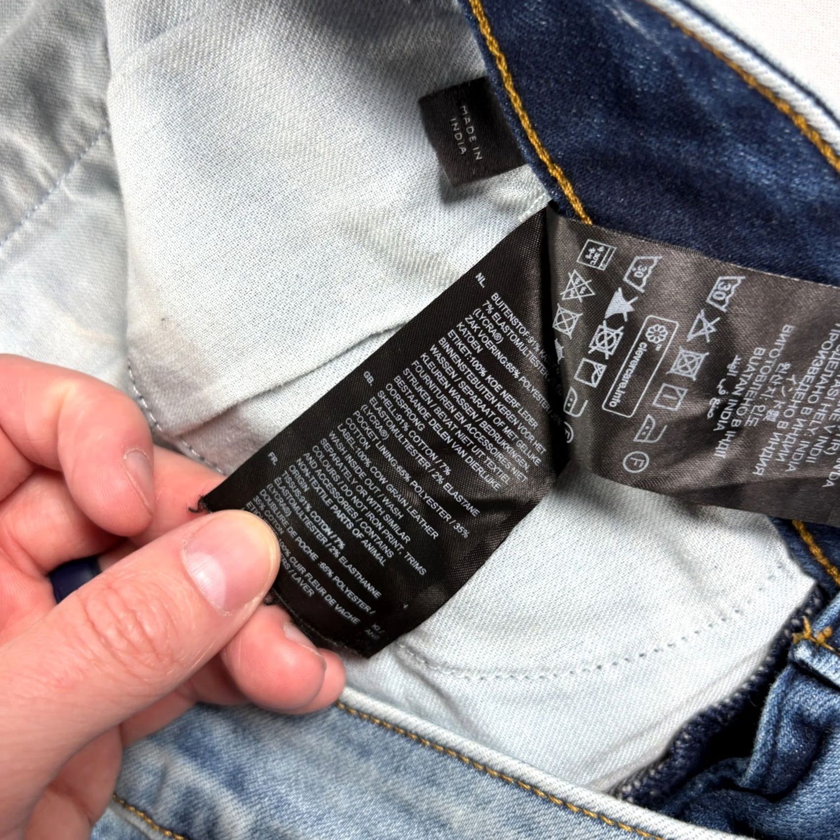 Vintage G Star Raw Jeans Slim Tapered 32x34 Blue D Staq 3D Stretch Mens Regular Denim Cotton Zip Pattern Solid Inseam 32in with Logo Size US 32 / EU 48 - 6 Thumbnail