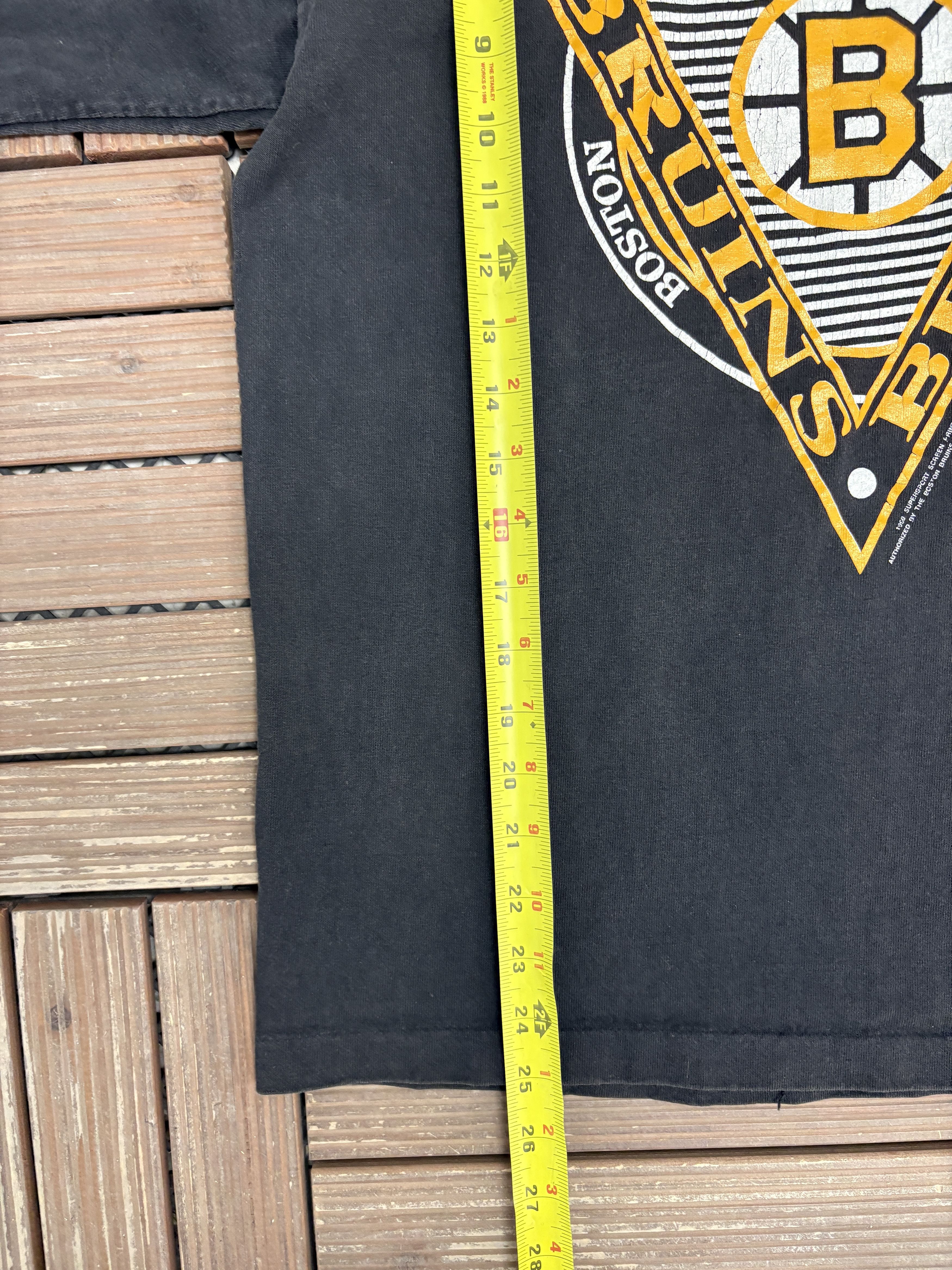 Vintage Boston Bruins Vintage Long Sleeve Black T-Shirt Tee Size US M / EU 48-50 / 2 - 9 Thumbnail