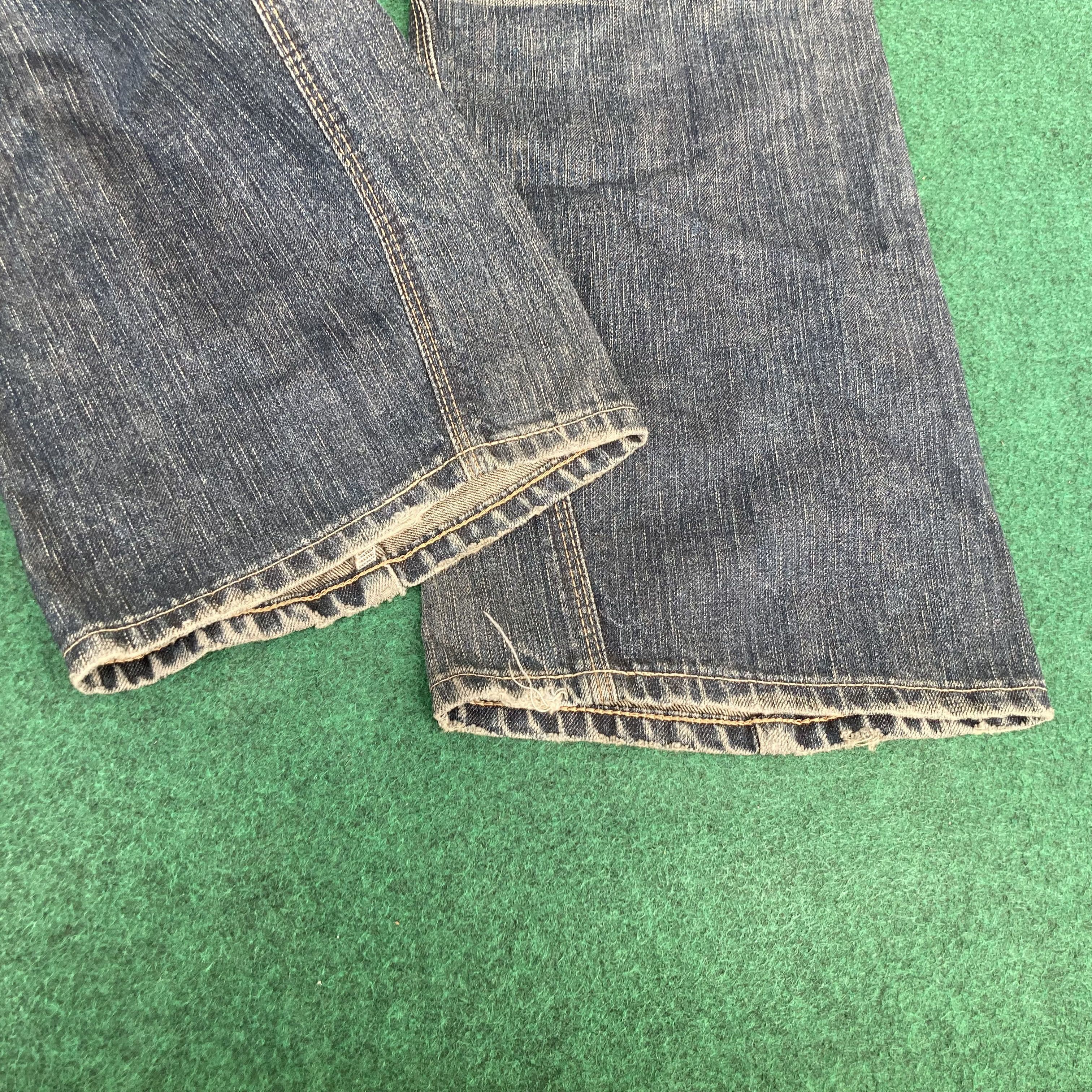 Edwin × Japanese Brand 33x32 Vtg Edwin EFunction Denim Zipper Denim Baggy Jeans Size US 33 - 9 Thumbnail