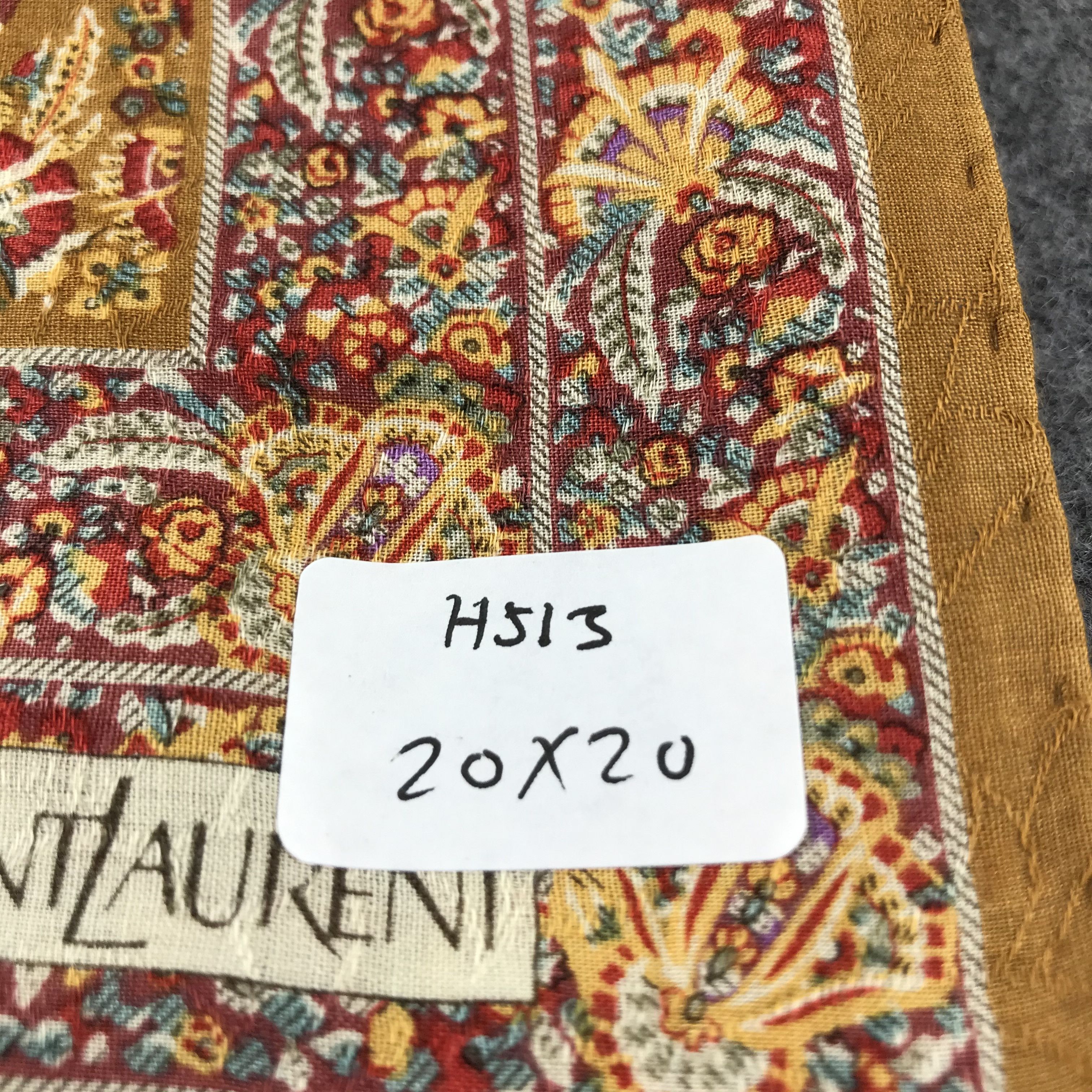 Yves Saint Laurent YSL Luxury Paisley Handkerchief Neckerchief Bandana H513 Size ONE SIZE - 7 Thumbnail