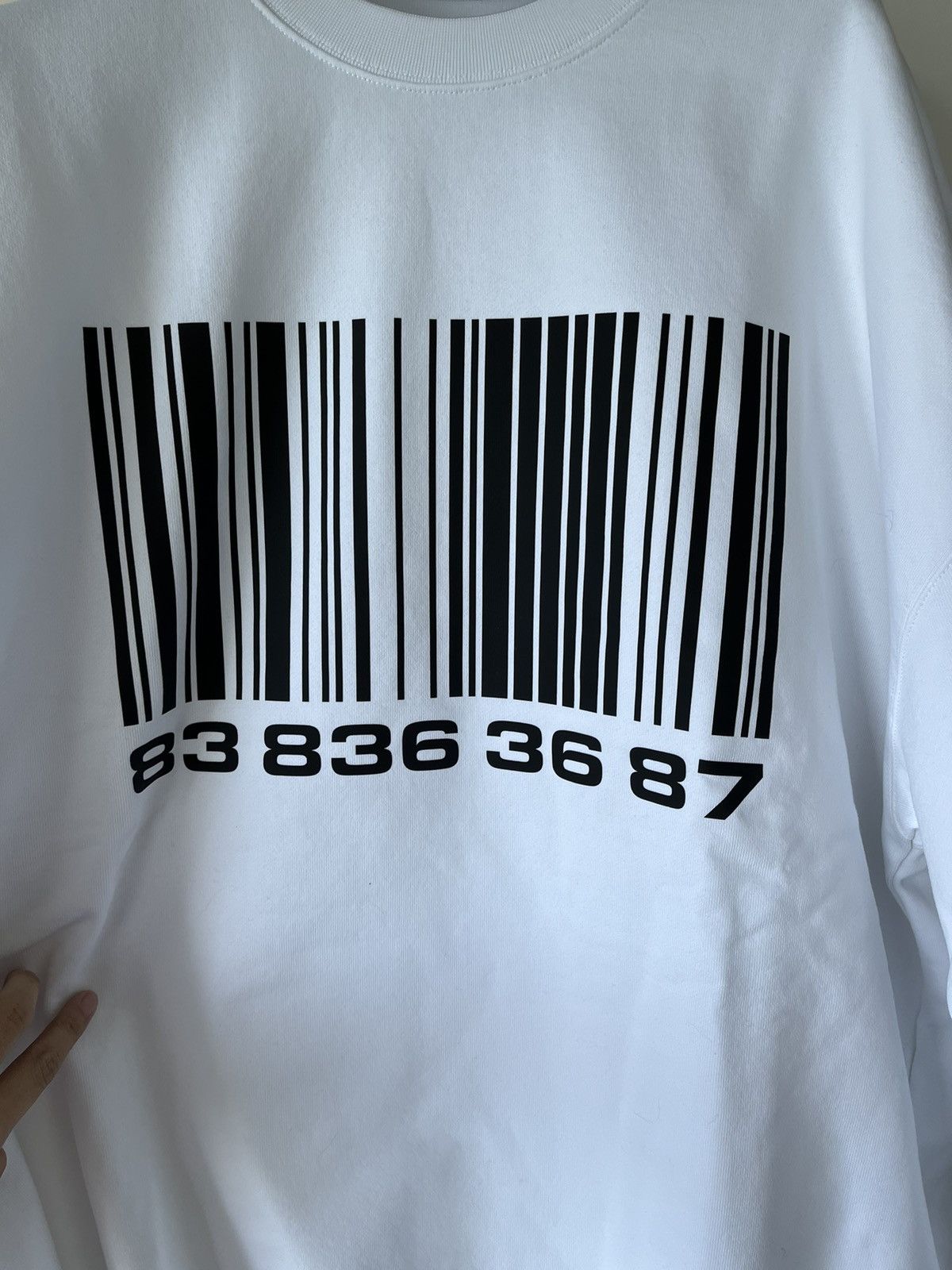 VTMNTS × Vetements BNWT Vetements VTMNTS barcode sweatshirt size S Size US S / EU 44-46 / 1 - 3 Thumbnail