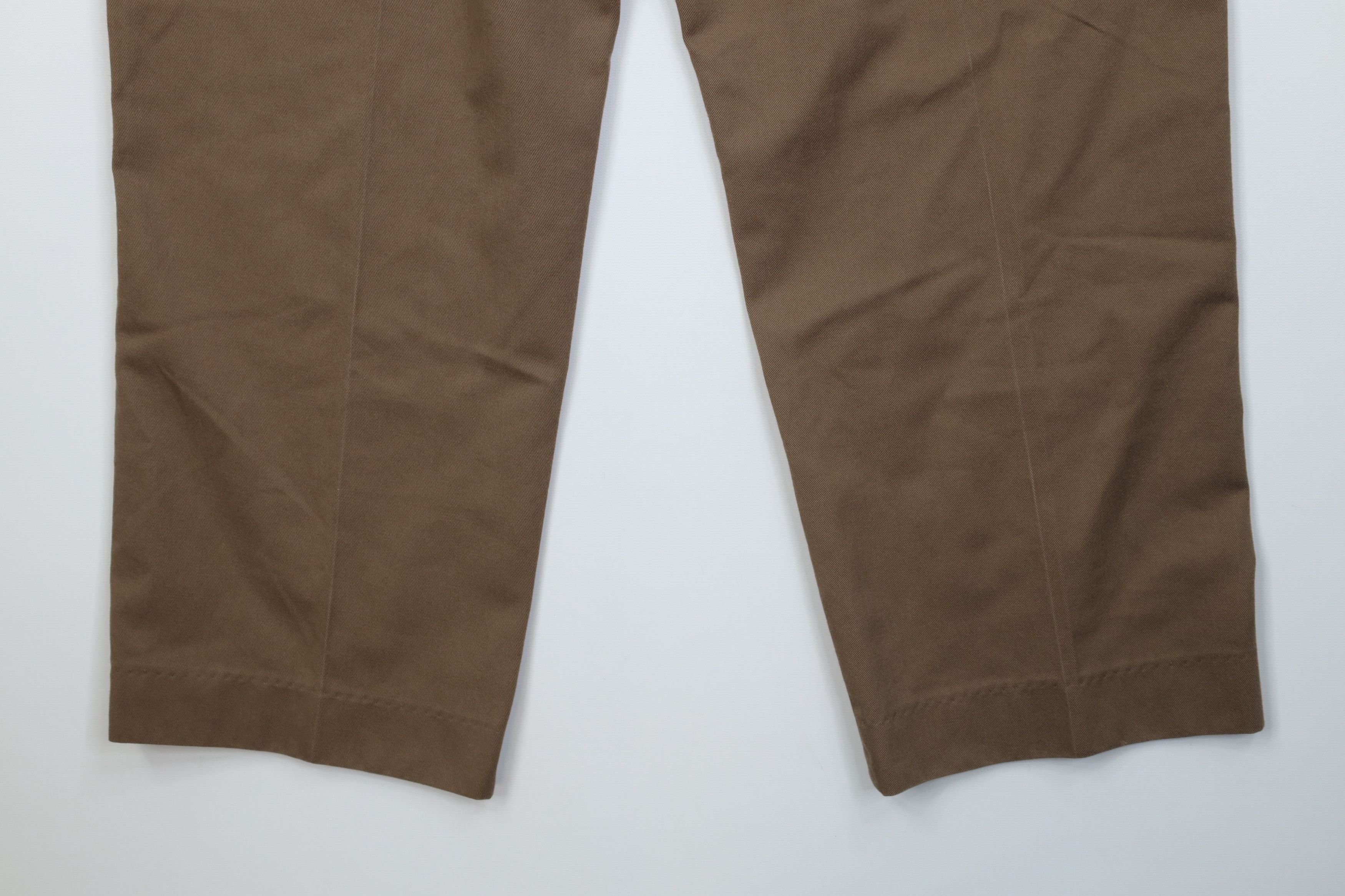 L.L. Bean Vintage 90s LL Bean Heavyweight Wide Leg Chino Pants Brown Size US 36 / EU 52 - 12 Thumbnail