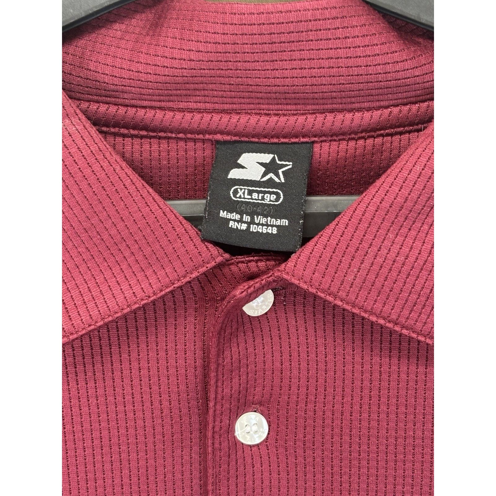 Starter Texas A&M Aggies Starter Polo Shirt Men’s XL Maroon Size US XL / EU 56 / 4 - 6 Thumbnail