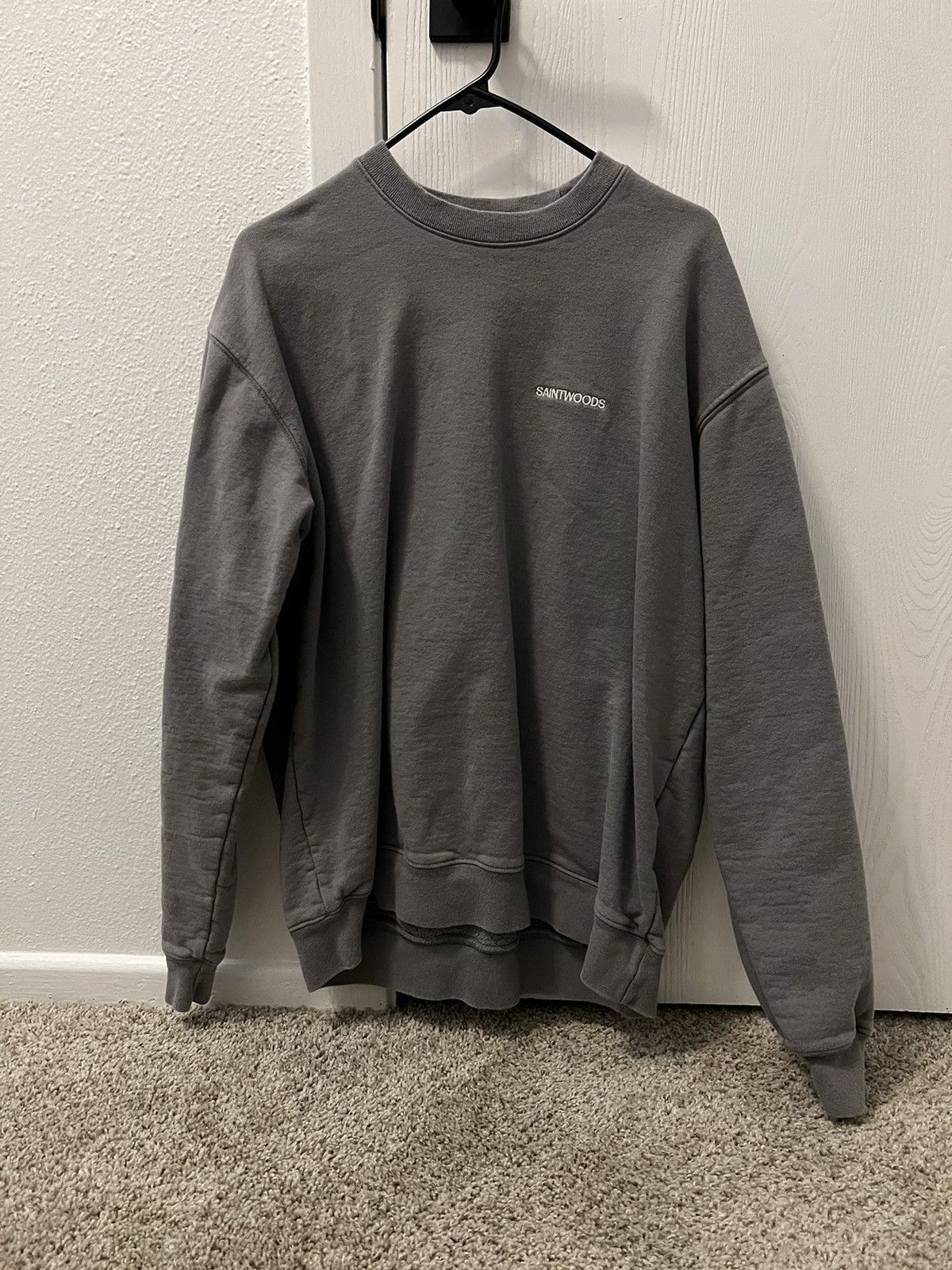 image of Saintwoods Grey 2021 Box Crewneck, Men's (Size Medium)
