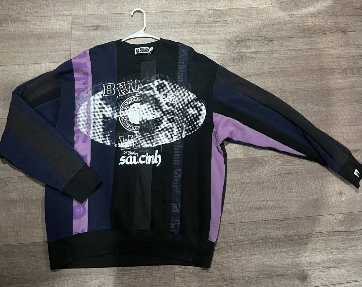 Bape Upcycle Crewneck Size US XL / EU 56 / 4 - 1 Thumbnail