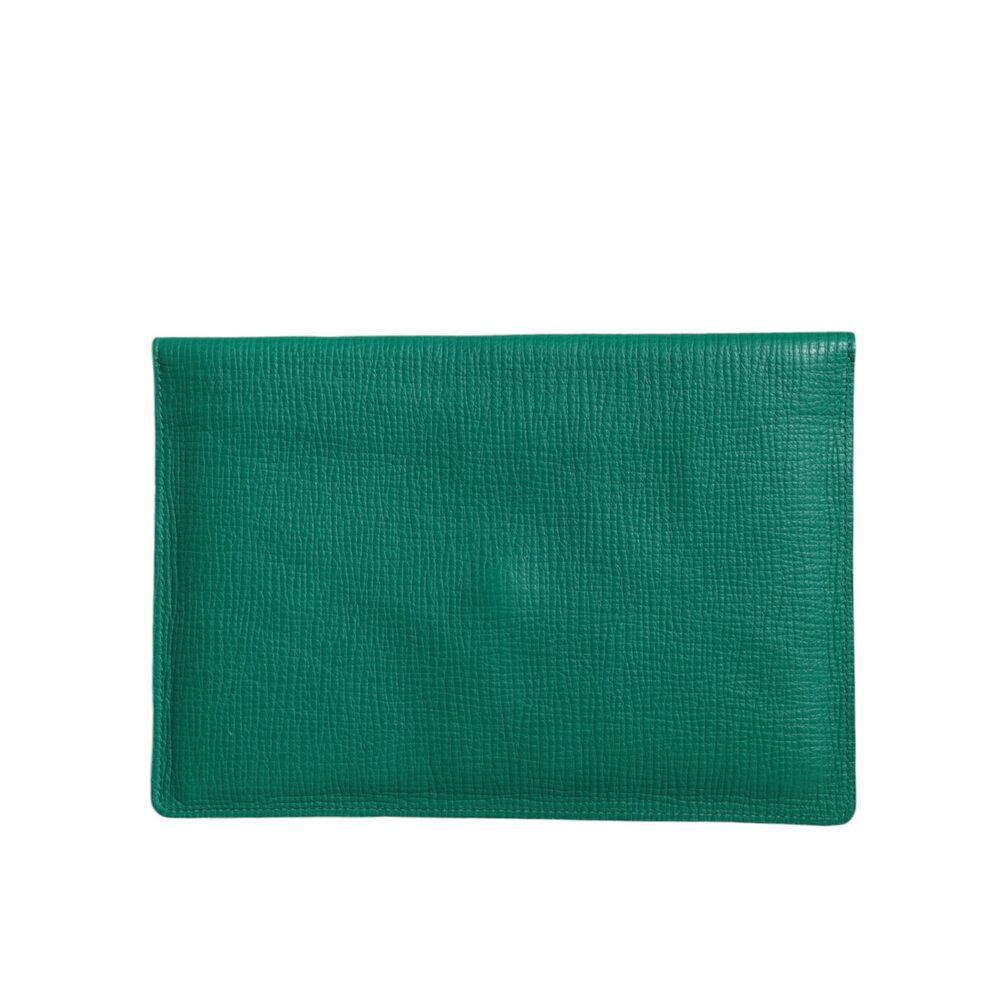 Dolce & Gabbana Dolce & Gabbana Green Leather Handbag Clutch Mini Purse Pouc Size ONE SIZE - 3 Thumbnail