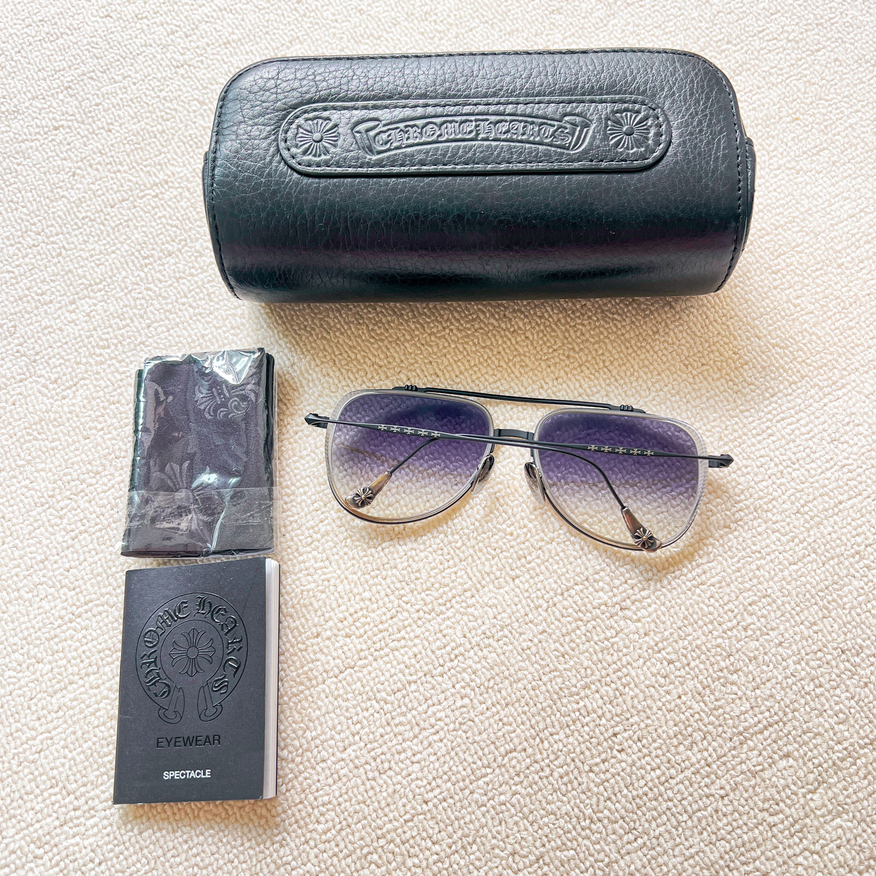 Chrome Hearts CHROME HEARTS WHISKER BISCUT SUNGLASSES Size ONE SIZE - 3 Thumbnail