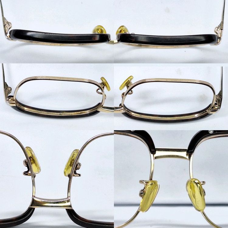 Other VINTAGE 1980s No.5117 Browline Glasses 50mm Gold Edition Size ONE SIZE - 6 Thumbnail