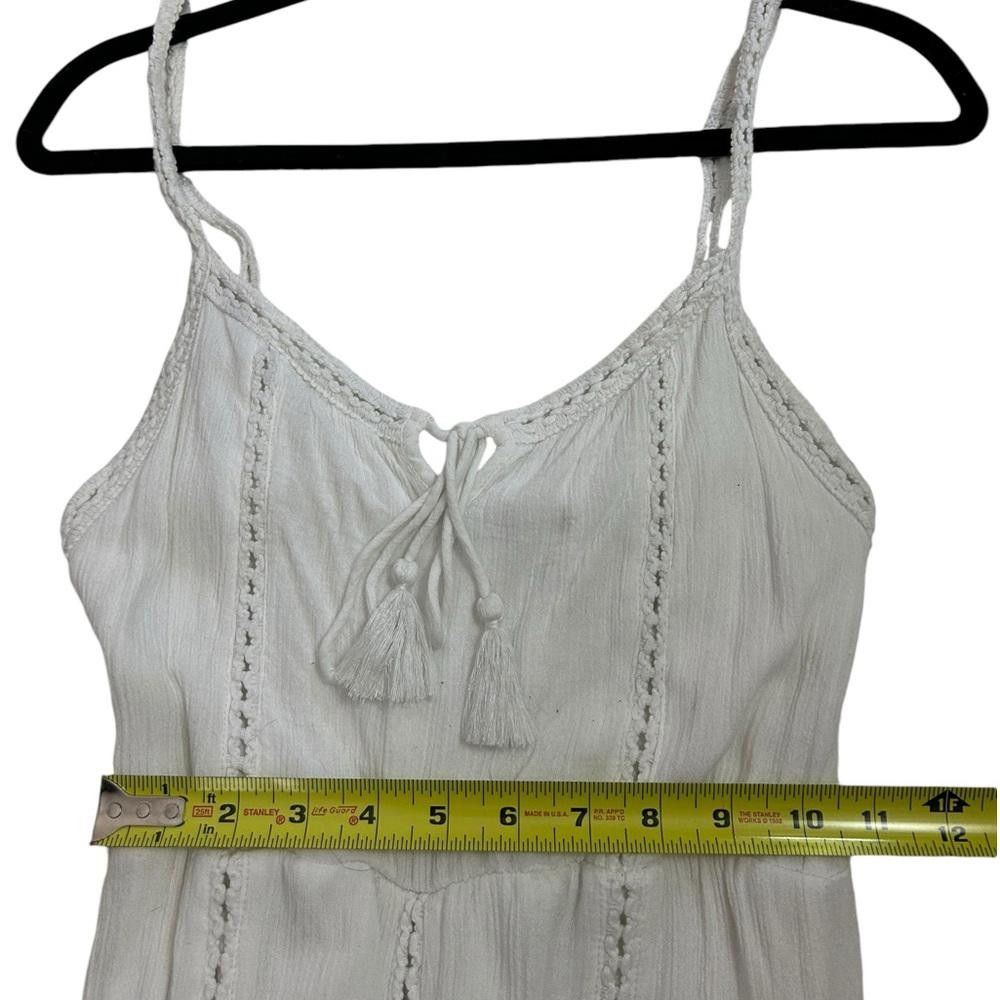 Luchiano Visconti Lush l White Crochet Midi Dress Small Size S / US 4 / IT 40 - 6 Thumbnail