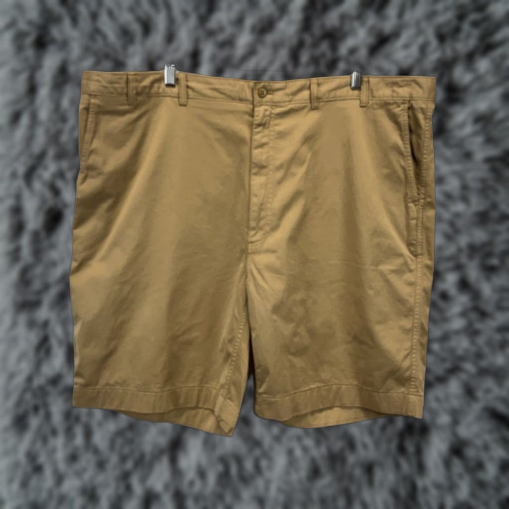 Cremieux Daniel Cremieux Chino Shorts Mens Big & Tall 48x9.5 Tan Cotton Flat Front 9.5" Inseam Waist 48 Vintage: No Size US 32 / EU 48 - 1 Thumbnail