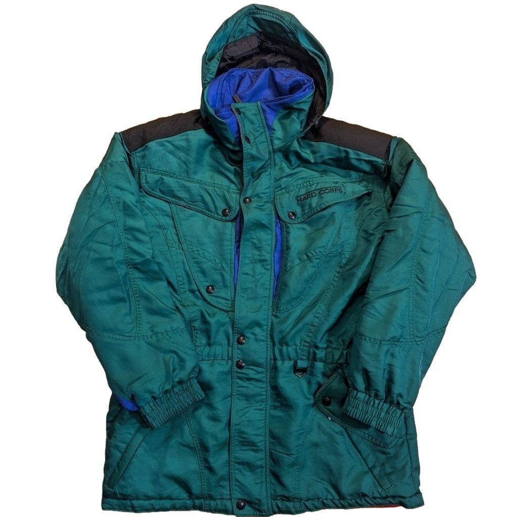 Vintage Vintage Ski Snowboard Technical Jacket 44 XL 90s green parka Size US XL / EU 56 / 4 - 1 Thumbnail