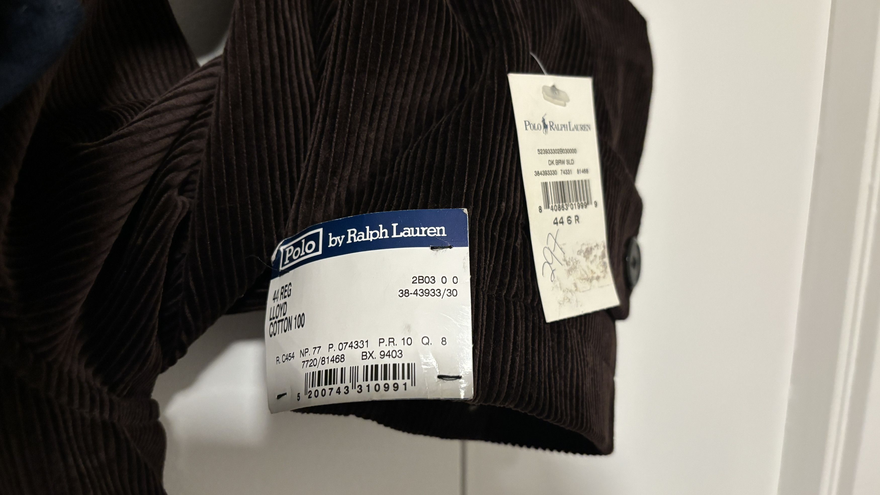 Polo Ralph Lauren BNWT Corneliani Brown Corduroy Overcoat/ Jacket XL-XXL Size US XXL / EU 58 / 5 - 20 Thumbnail