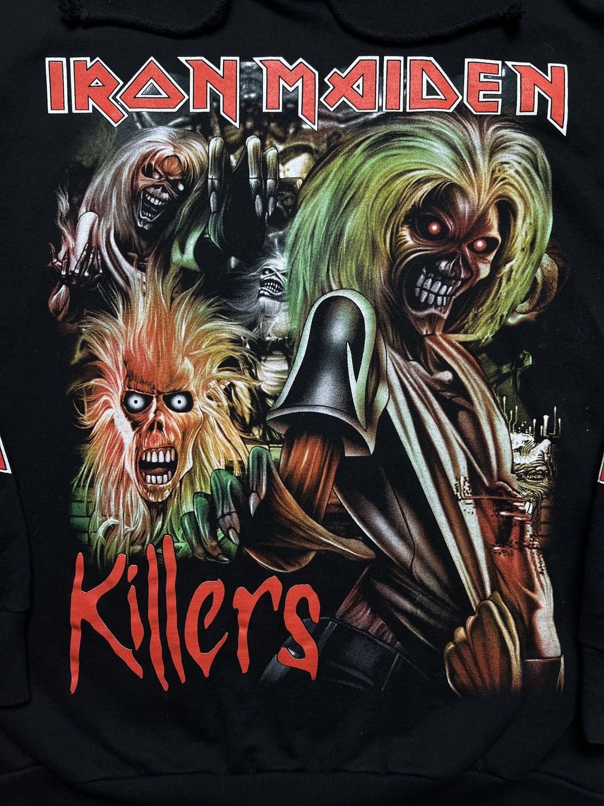 Band Tees 1990s Iron Maiden Killers Overprint y2k Hoodie Rock 90s 80s Size US L / EU 52-54 / 3 - 6 Thumbnail