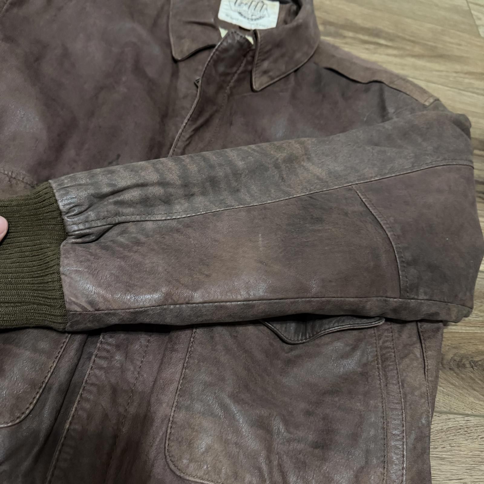 Other Vintage 80s G-III Global Identity Leather Bomber Jacket Map Size US S / EU 44-46 / 1 - 10 Thumbnail