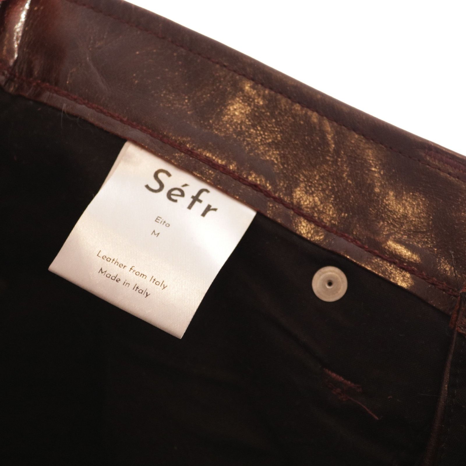 Sefr Séfr Eito Calf Leather Pants Medium Brand New Sefr Size US 32 / EU 48 - 7 Thumbnail