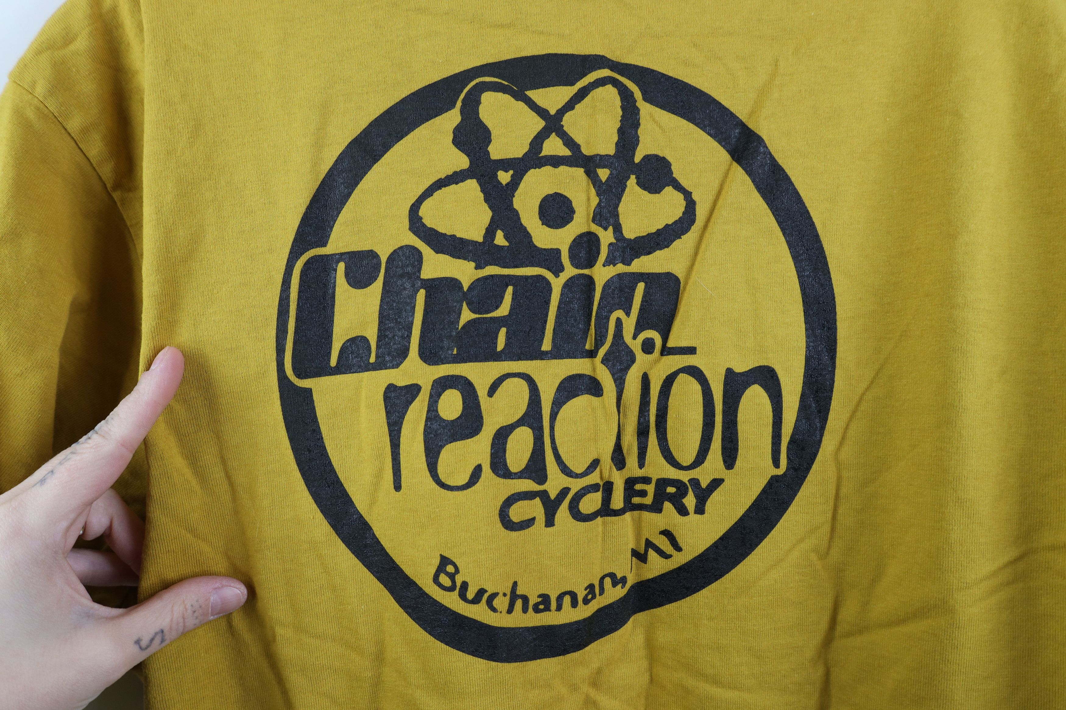 Vintage Deadstock Vintage 90s Chain Reaction Cyclery Cycling Jersey Size US XL / EU 56 / 4 - 11 Thumbnail