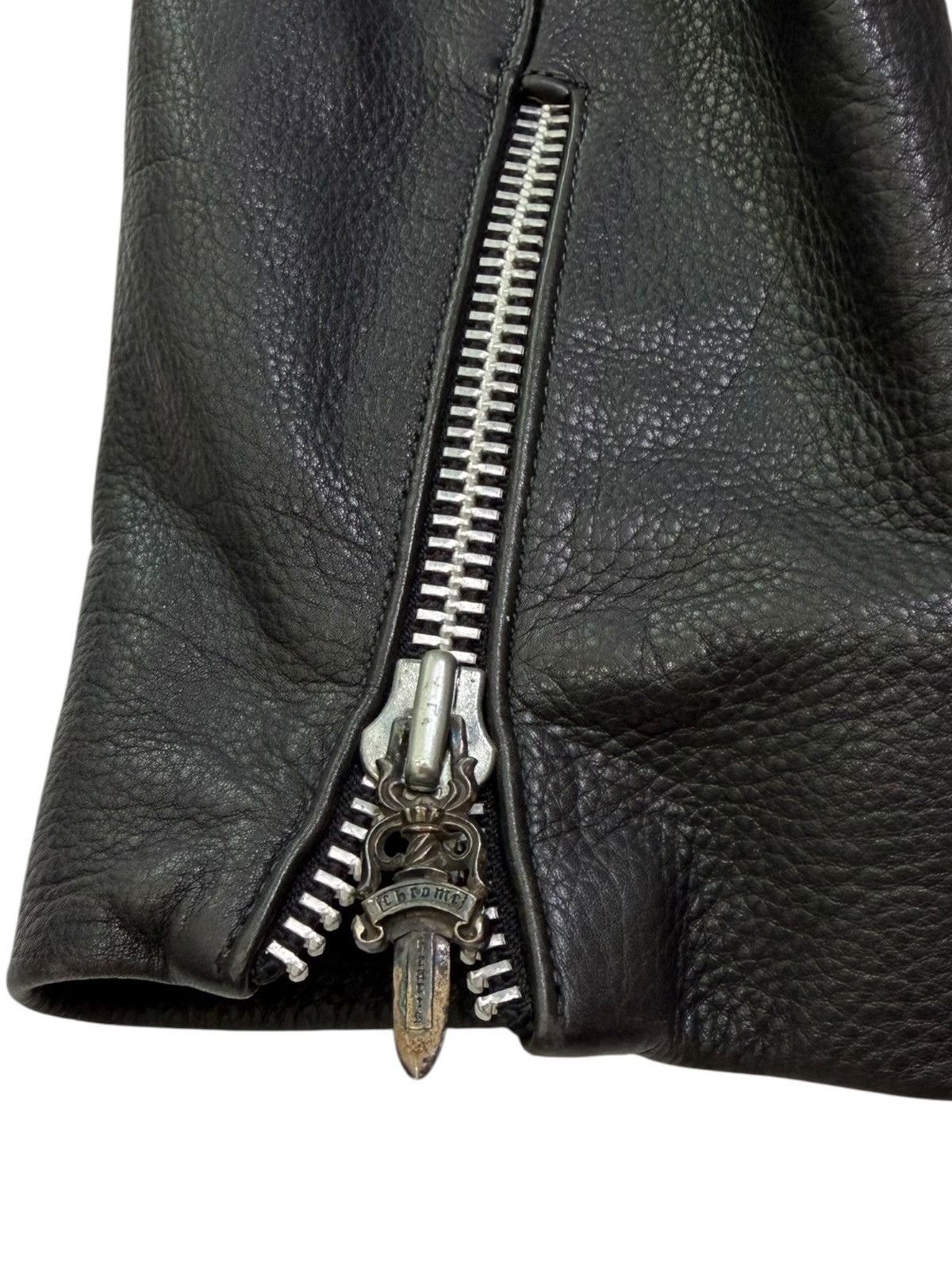 Chrome Hearts Chrome Hearts Leather Biker Jacket Size US S / EU 44-46 / 1 - 10 Thumbnail