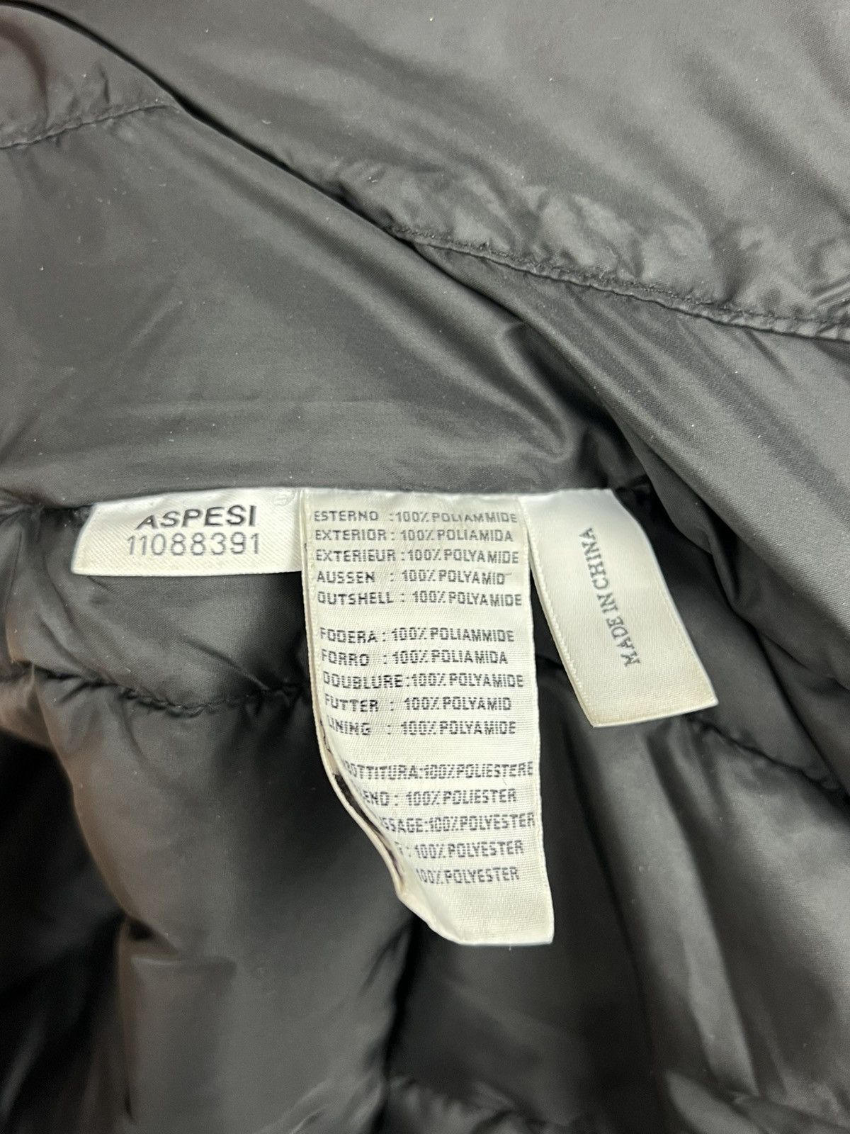 Aspesi Aspesi Thermore Black Jacket Size L Size L / US 10 / IT 46 - 12 Thumbnail
