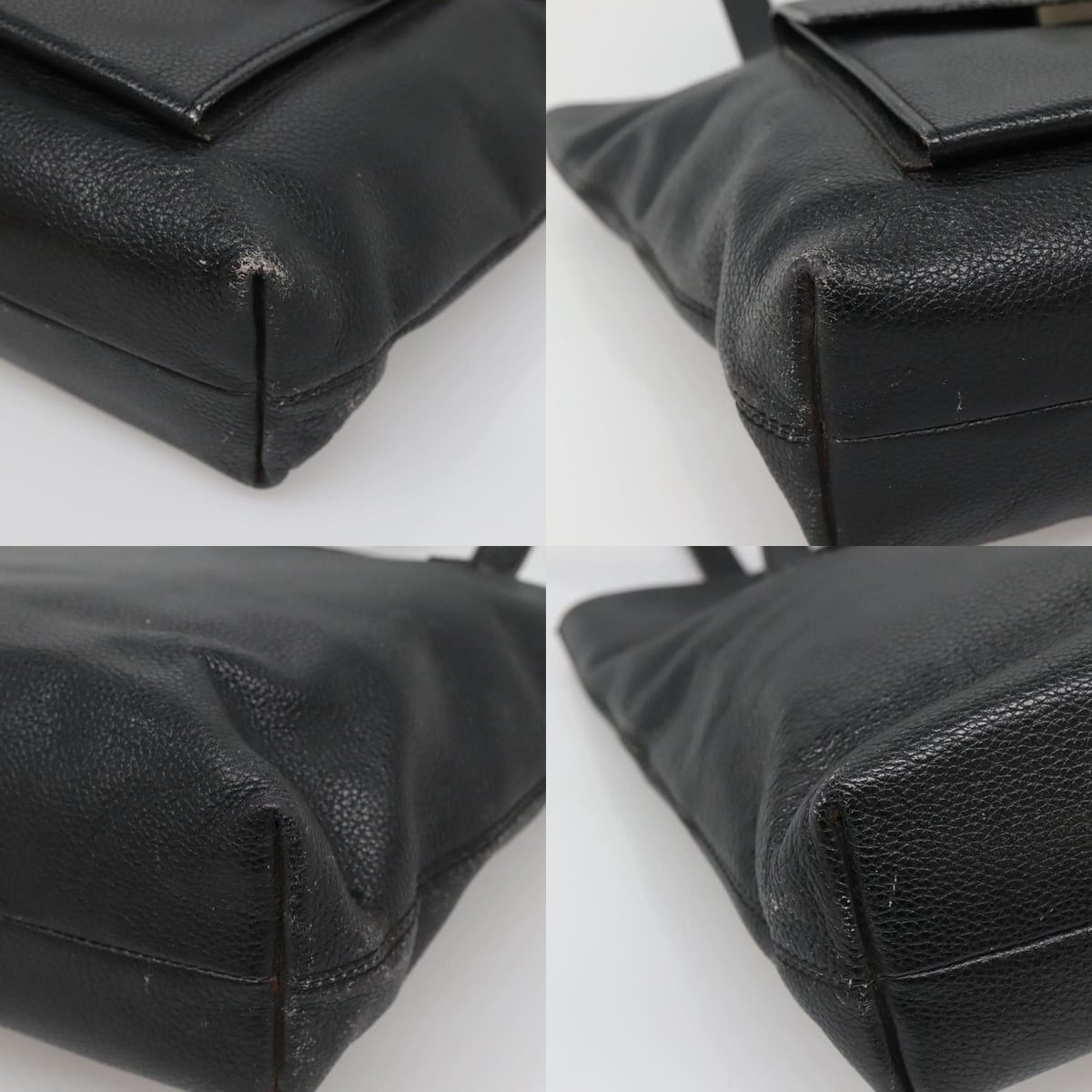 Celine CELINE Shoulder Bag Leather Black Silver Size ONE SIZE - 10 Thumbnail