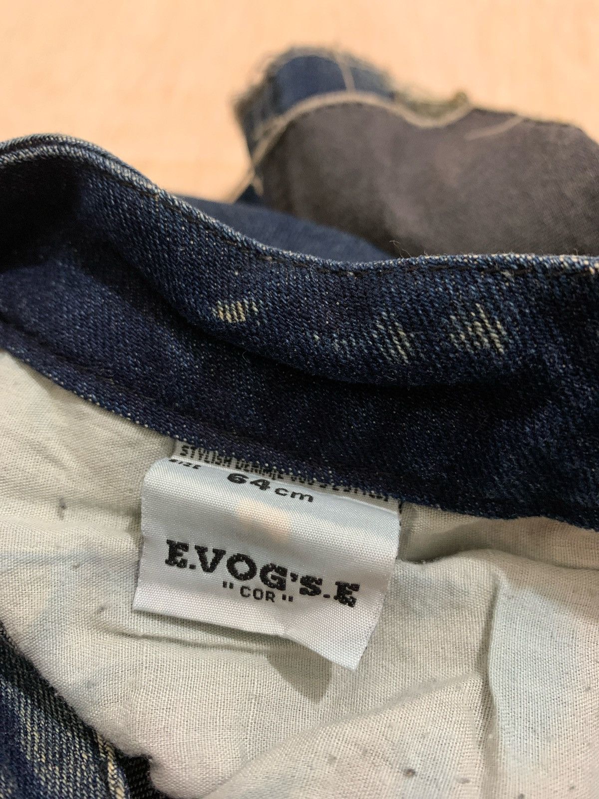 Hysteric Glamour × Japanese Brand E.vog's.e Skull Short Denim Women's Size 29" - 5 Thumbnail