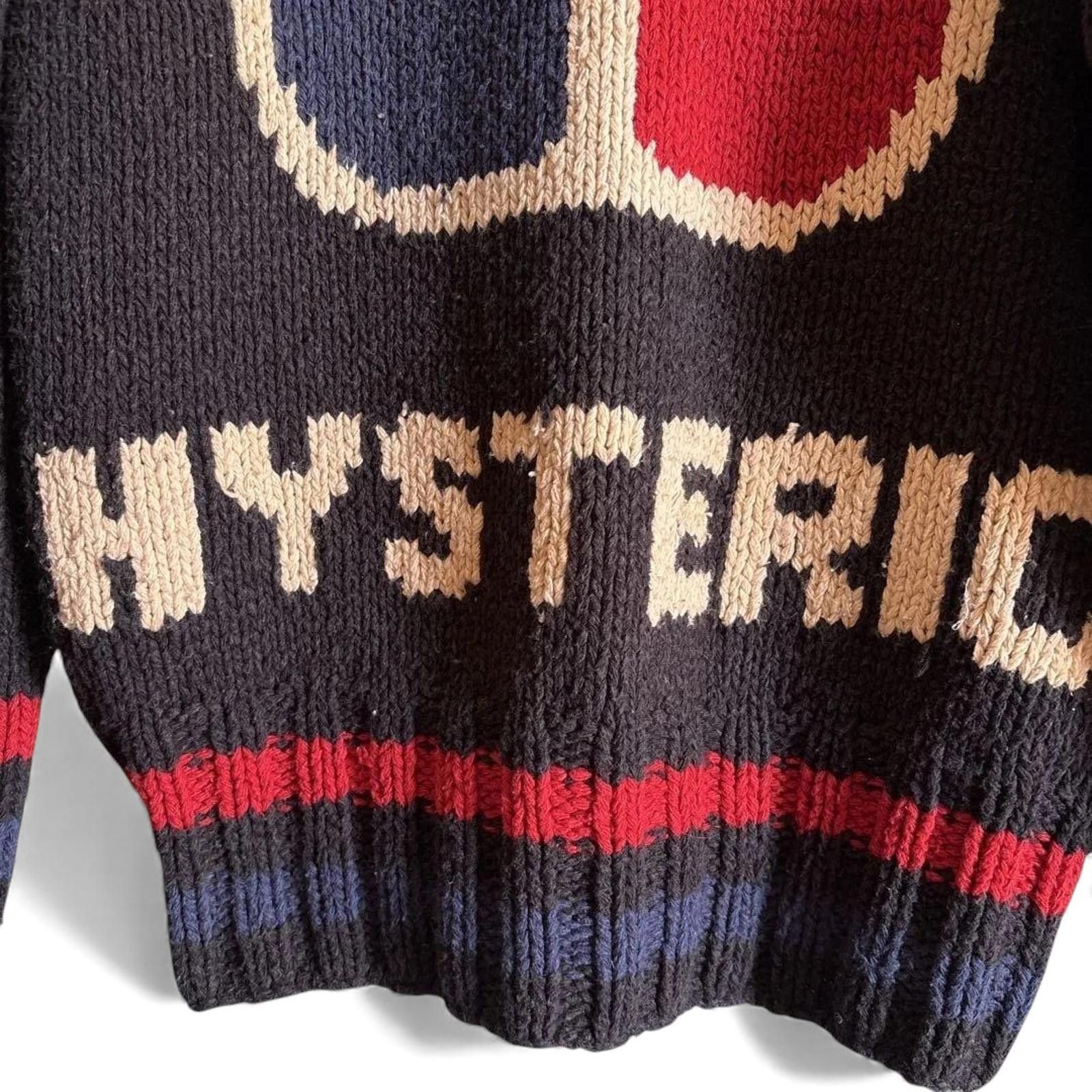 Hysteric Glamour Hysteric Glamour - 1990 Heavy Knit Zip-Up Sweater with Logo Size US M / EU 48-50 / 2 - 6 Thumbnail