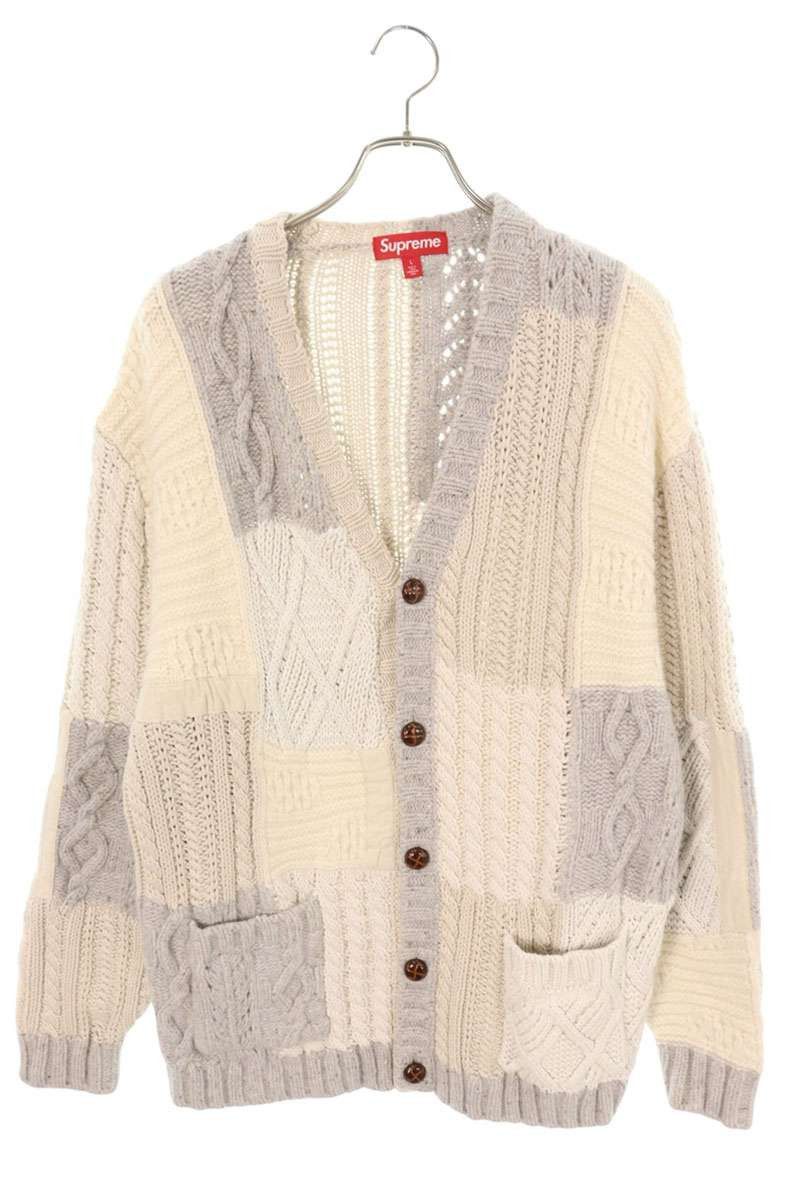 Supreme RARE FW16 Supreme Cable Knit Cardigan SIZE M WOOL COTTON