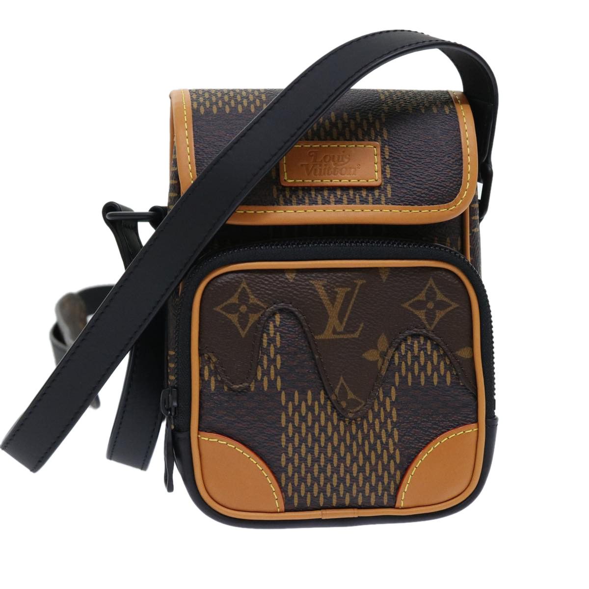 Louis Vuitton Damier Ebene Giant Lvxnigo Amazon Messenger Bag N40357 Auth 49475S in Damie Ebene, Women's