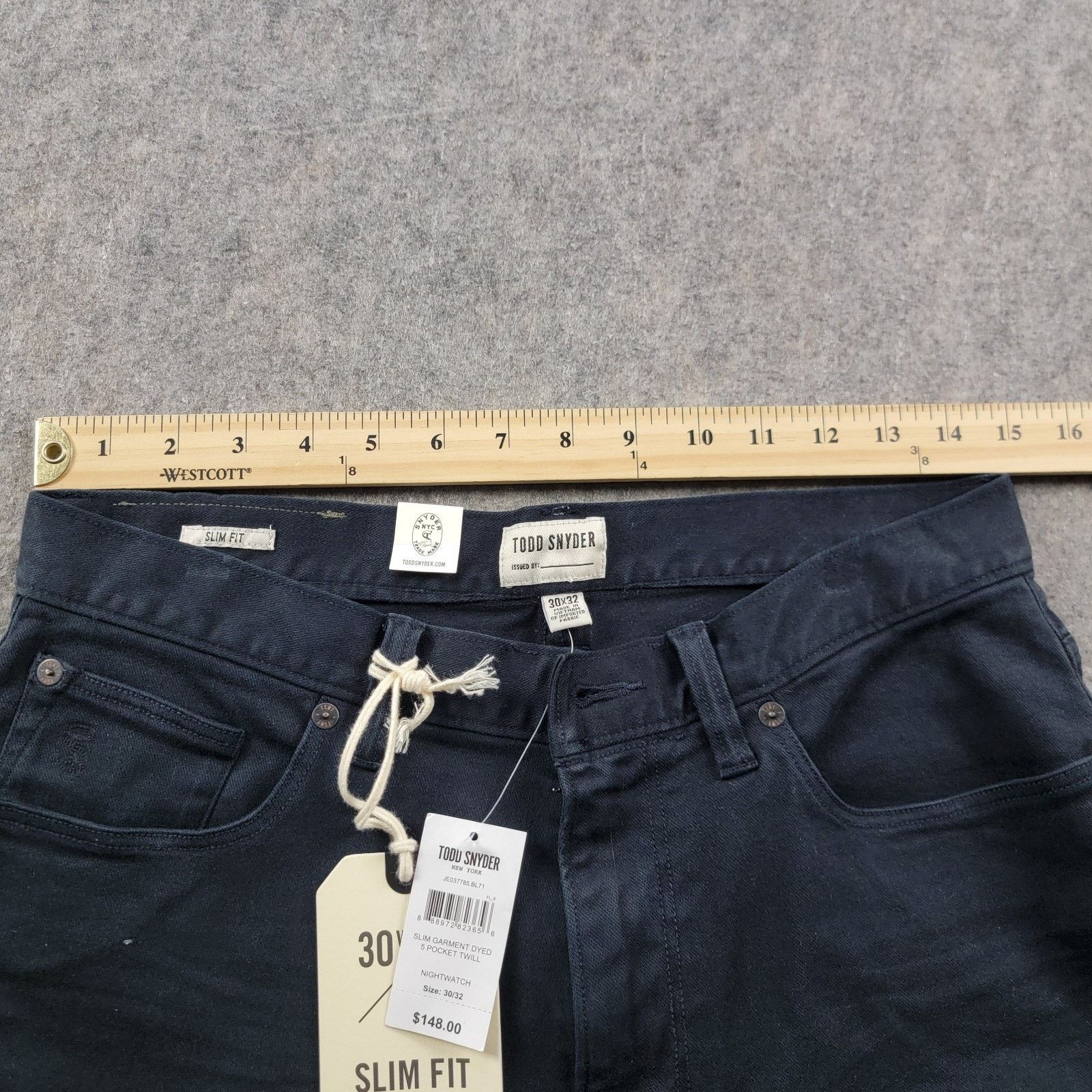 Todd Snyder Todd Snyder Slim Fit Garment Dyed Stretch Jeans *Read* Size US 30 / EU 46 - 6 Thumbnail