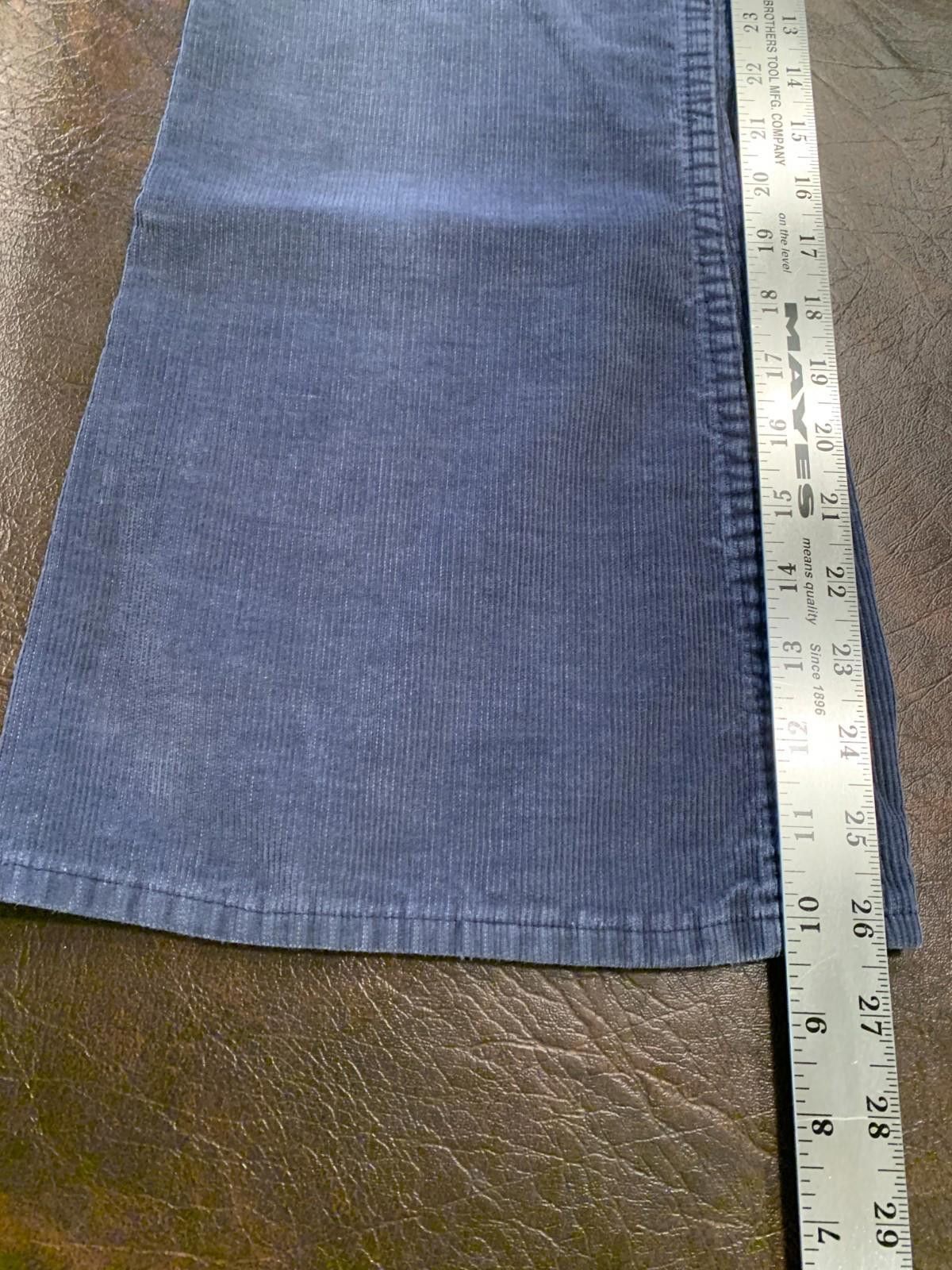 Designer Vintage JC Penny Plain Pockets Mens Grey Corduroy Pants (225 Size US 32 / EU 48 - 5 Thumbnail