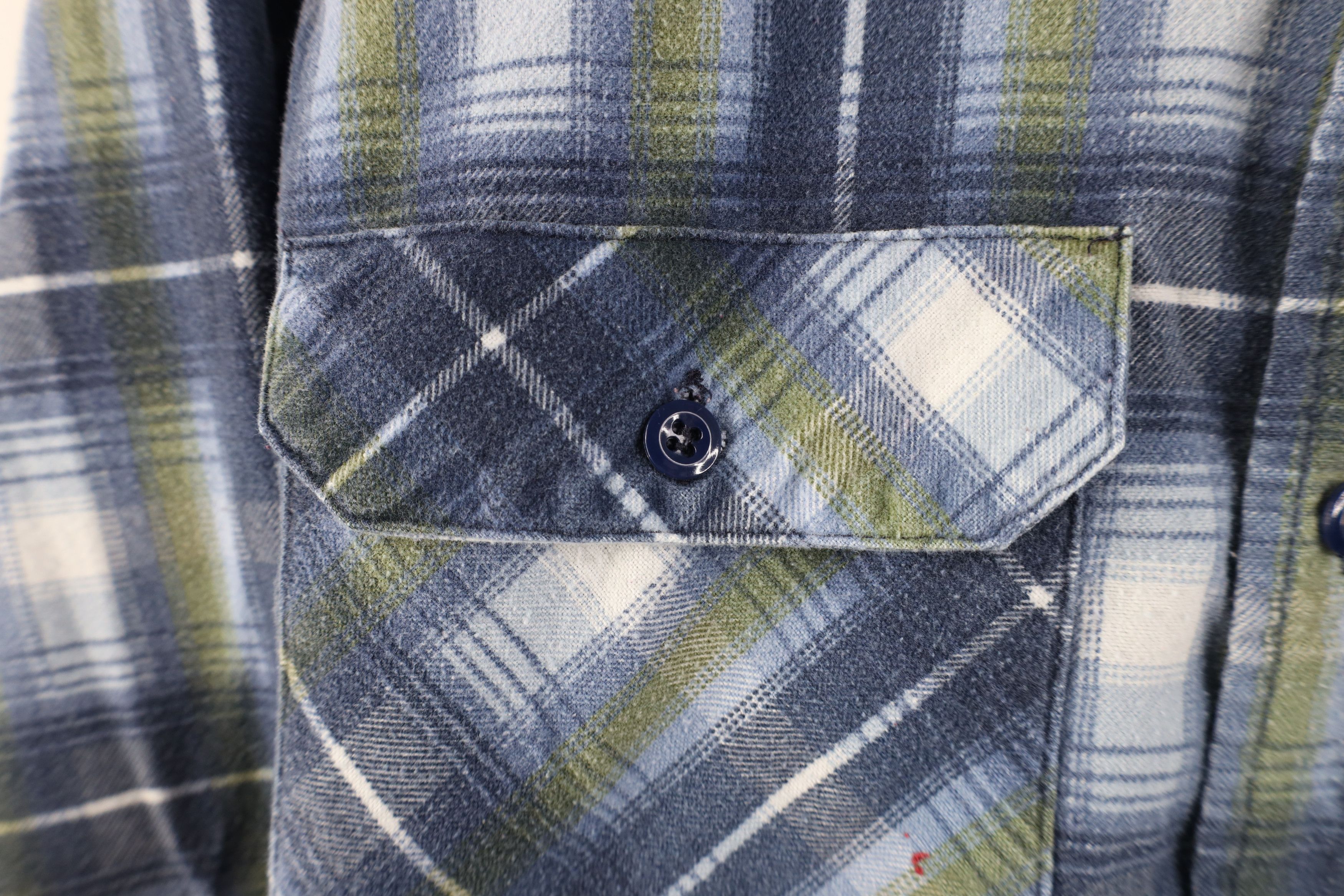 Vintage Vintage 90s Streetwear Flannel Collared Button Shirt Plaid Size US L / EU 52-54 / 3 - 6 Thumbnail